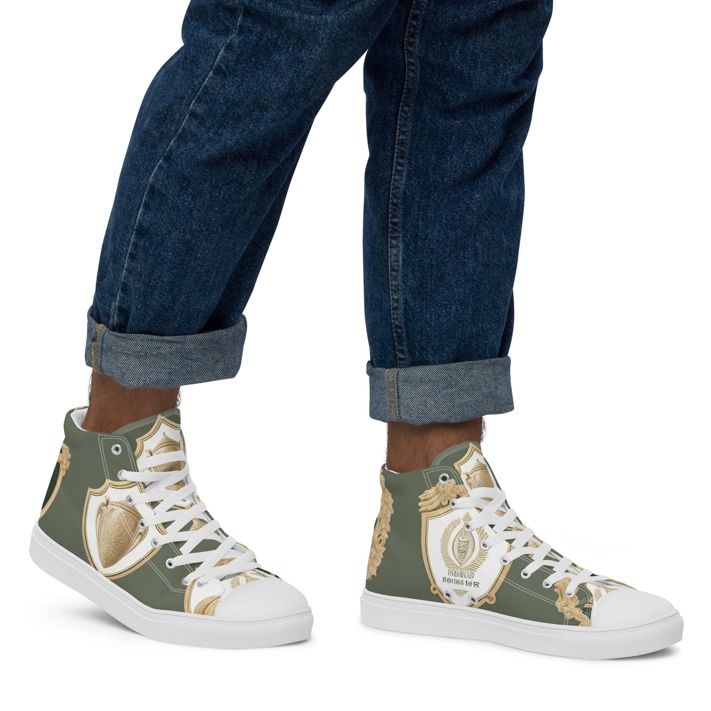 Men’s high top canvas shoes