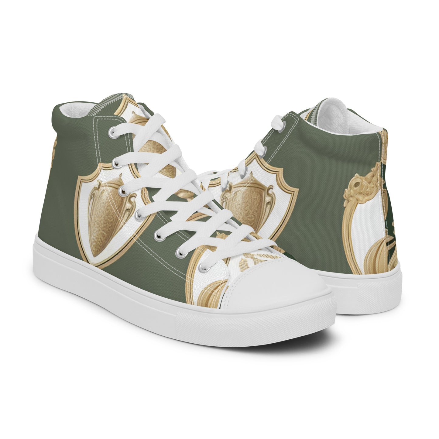 Men’s high top canvas shoes