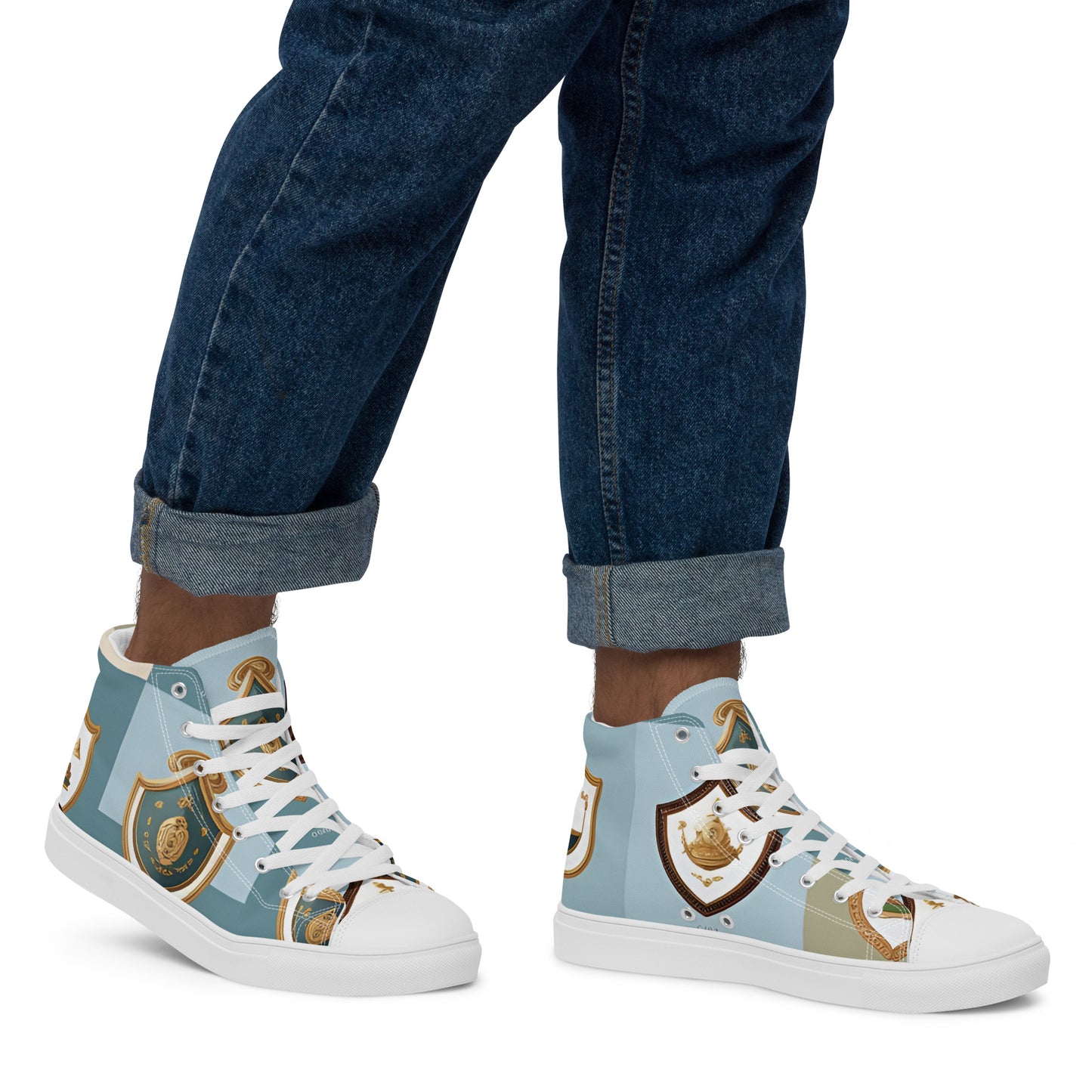 Men’s high top canvas shoes