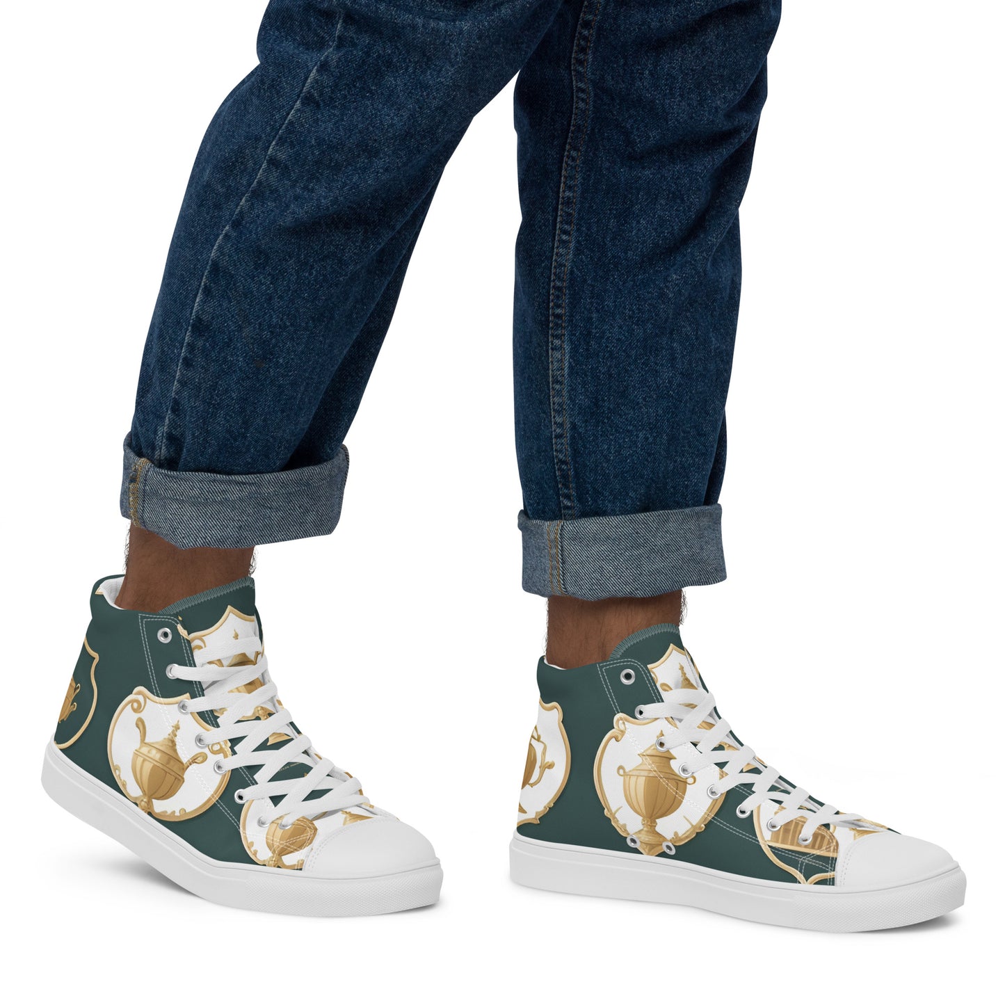 Men’s high top canvas shoes