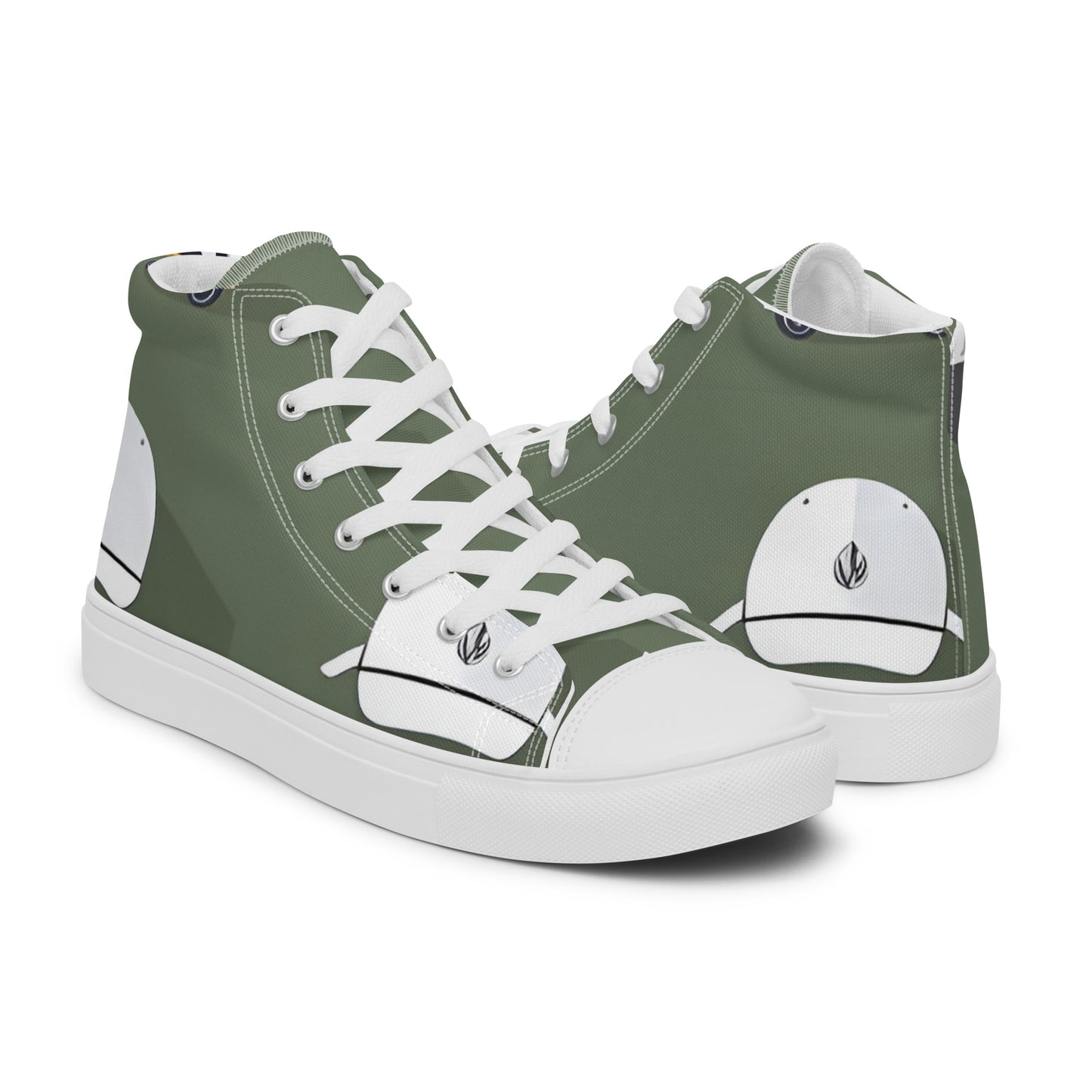 Men’s high top canvas shoes