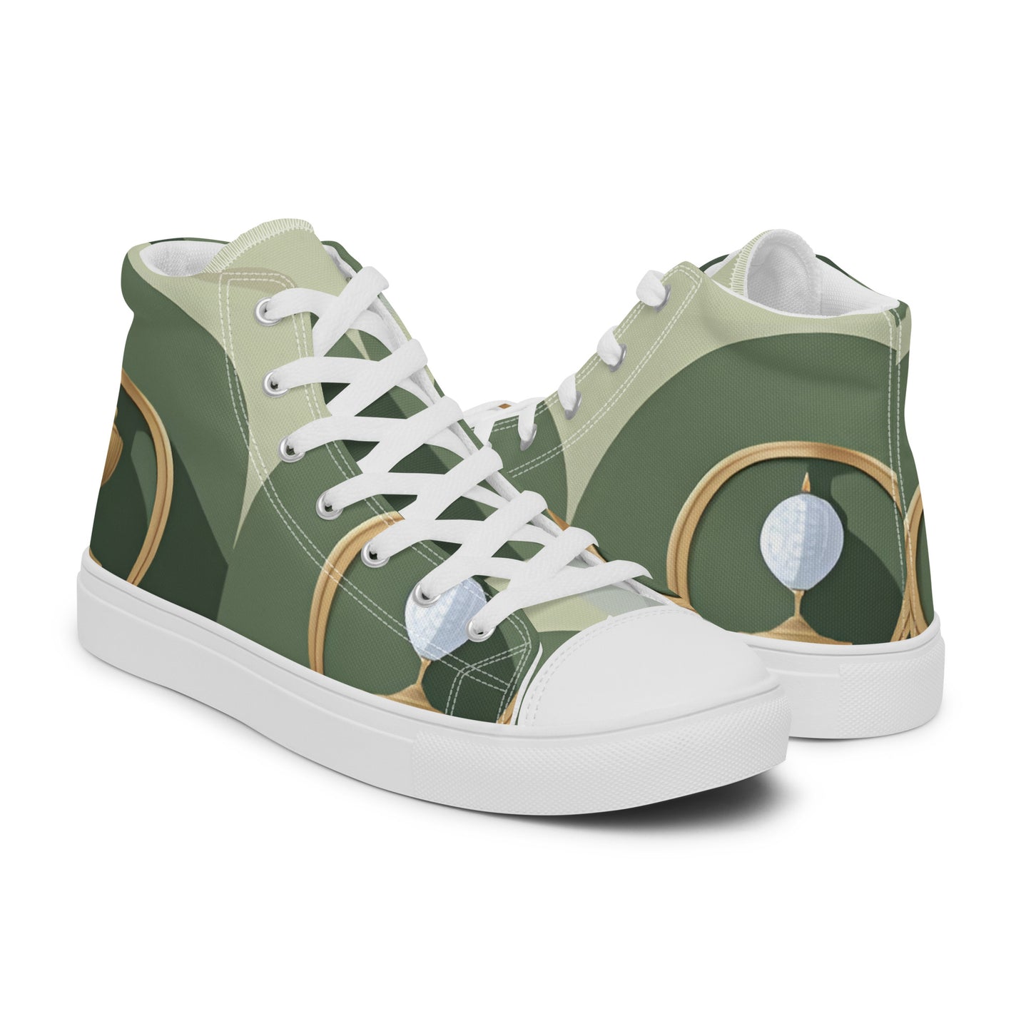 Men’s high top canvas shoes
