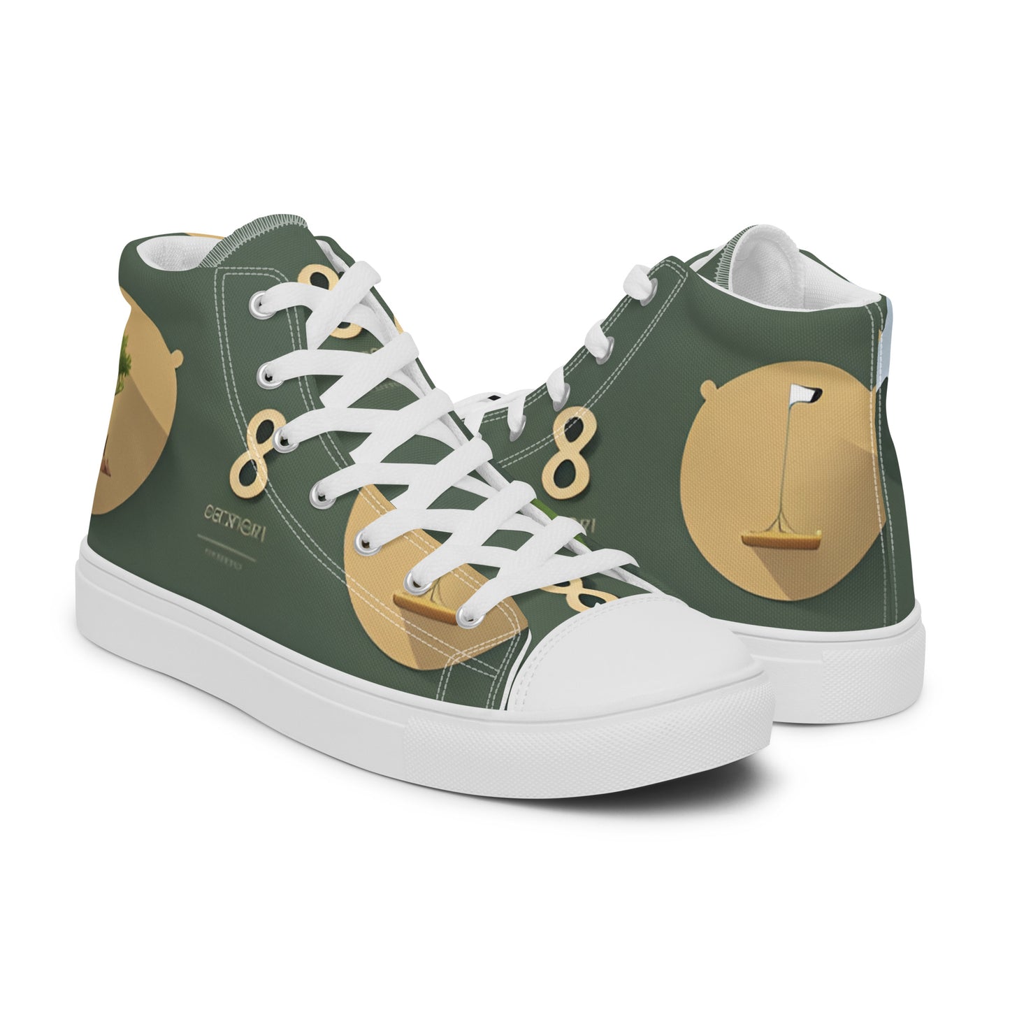 Men’s high top canvas shoes