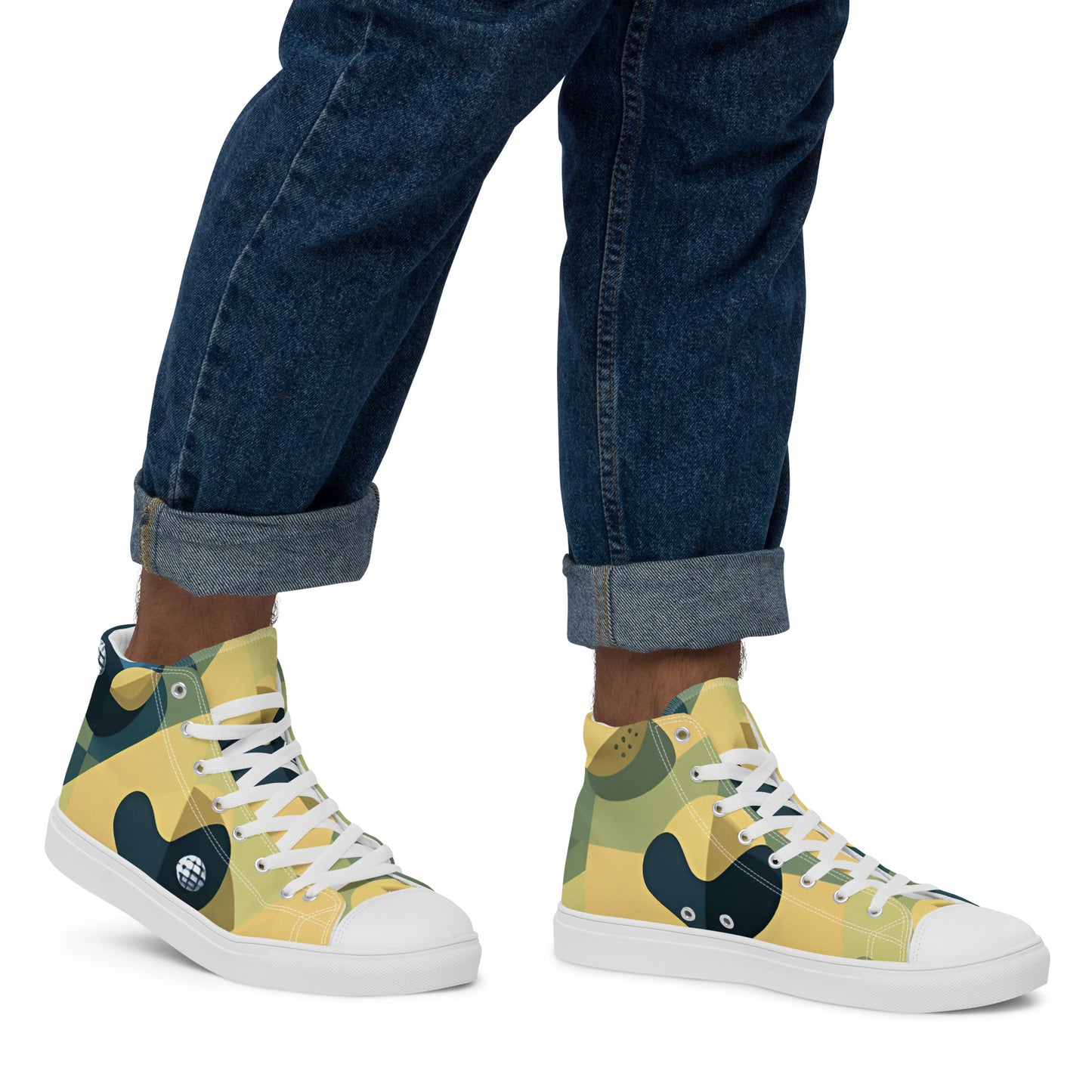 Men’s high top canvas shoes
