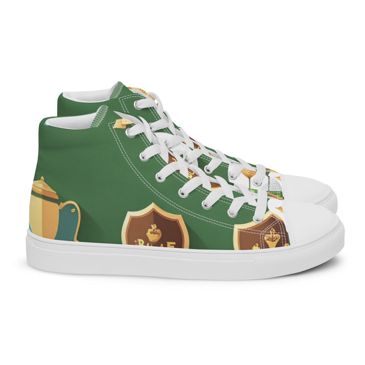 Men’s high top canvas shoes