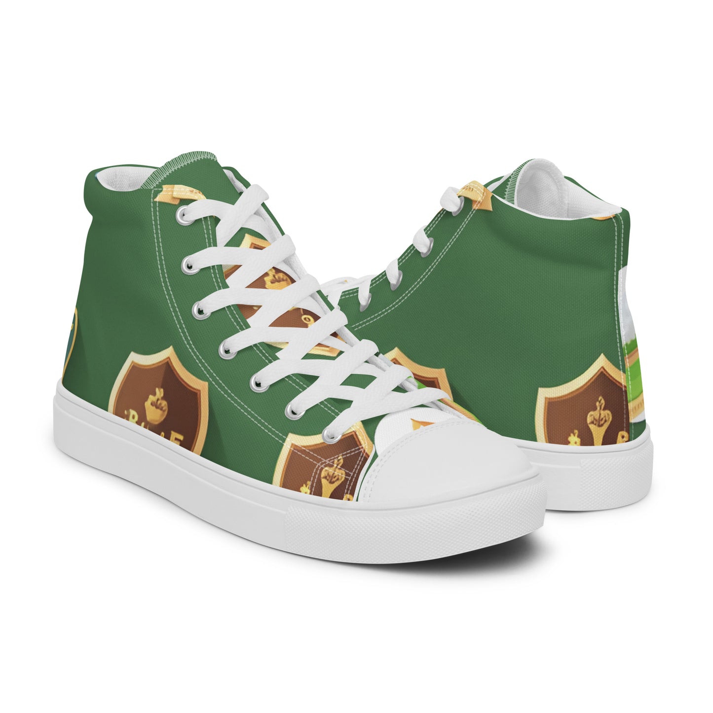 Men’s high top canvas shoes