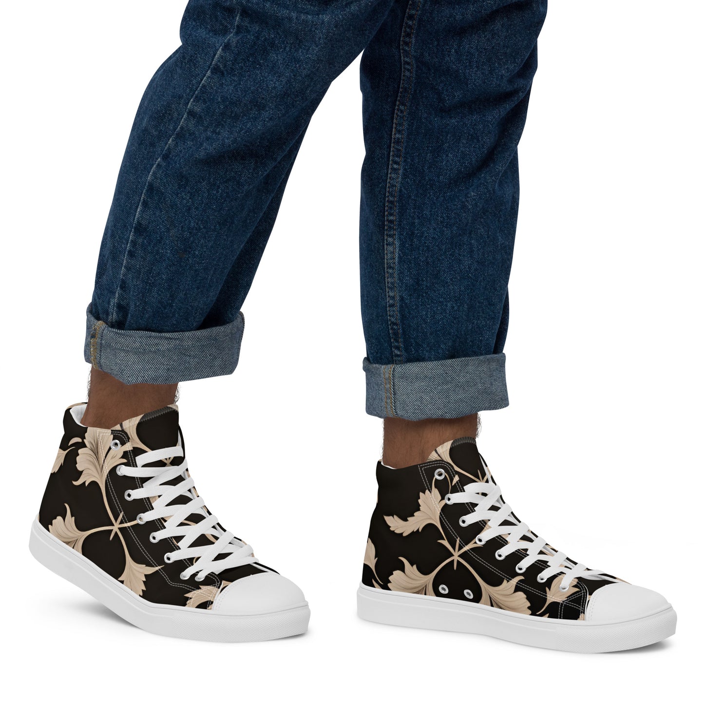 Men’s high top canvas shoes