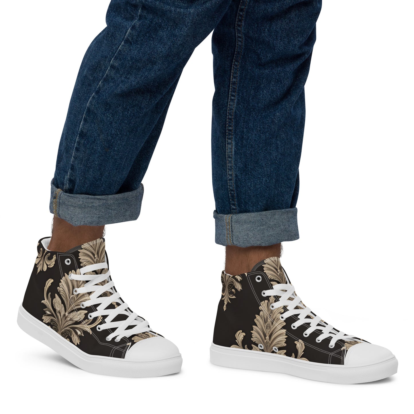 Men’s high top canvas shoes