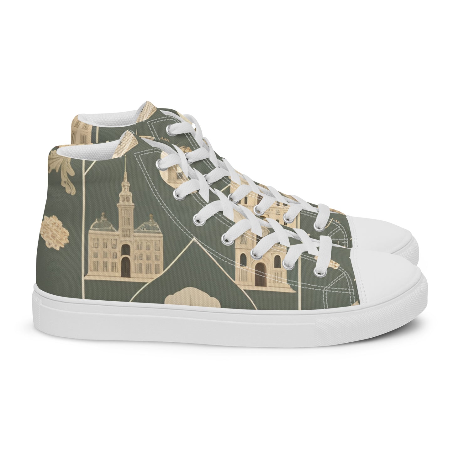 Men’s high top canvas shoes