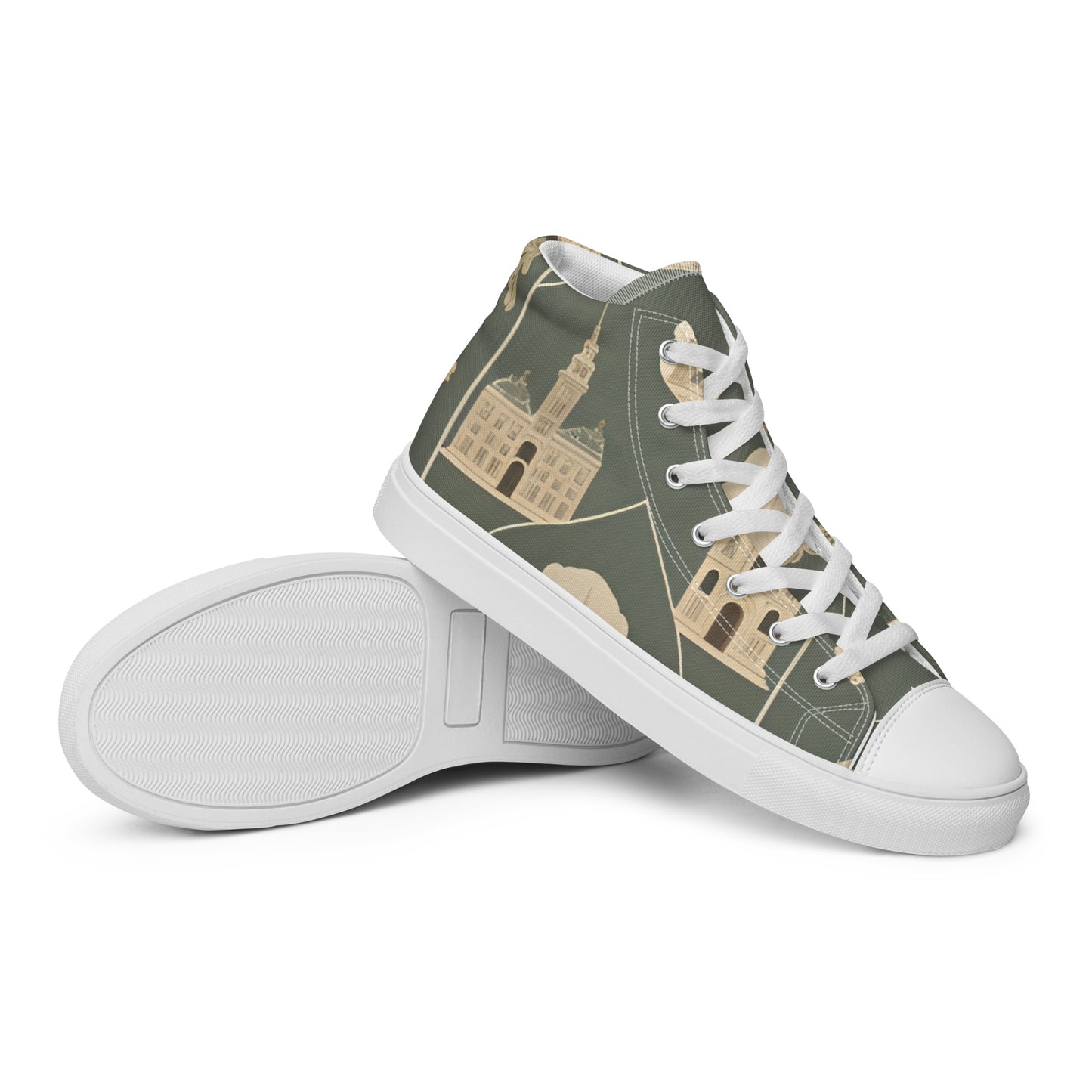 Men’s high top canvas shoes