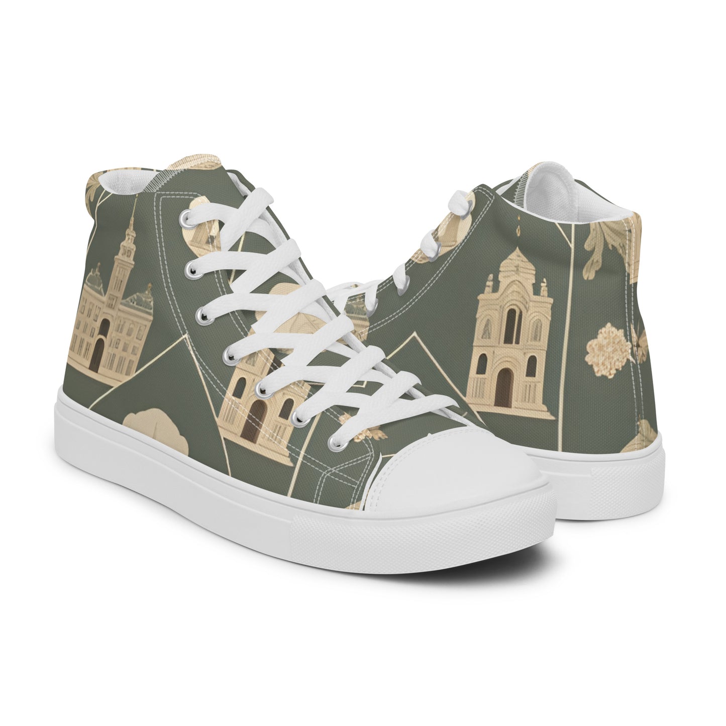 Men’s high top canvas shoes