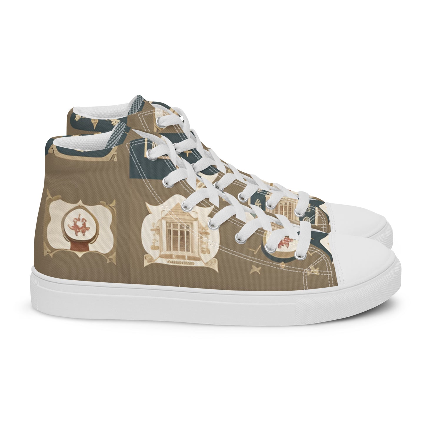 Men’s high top canvas shoes