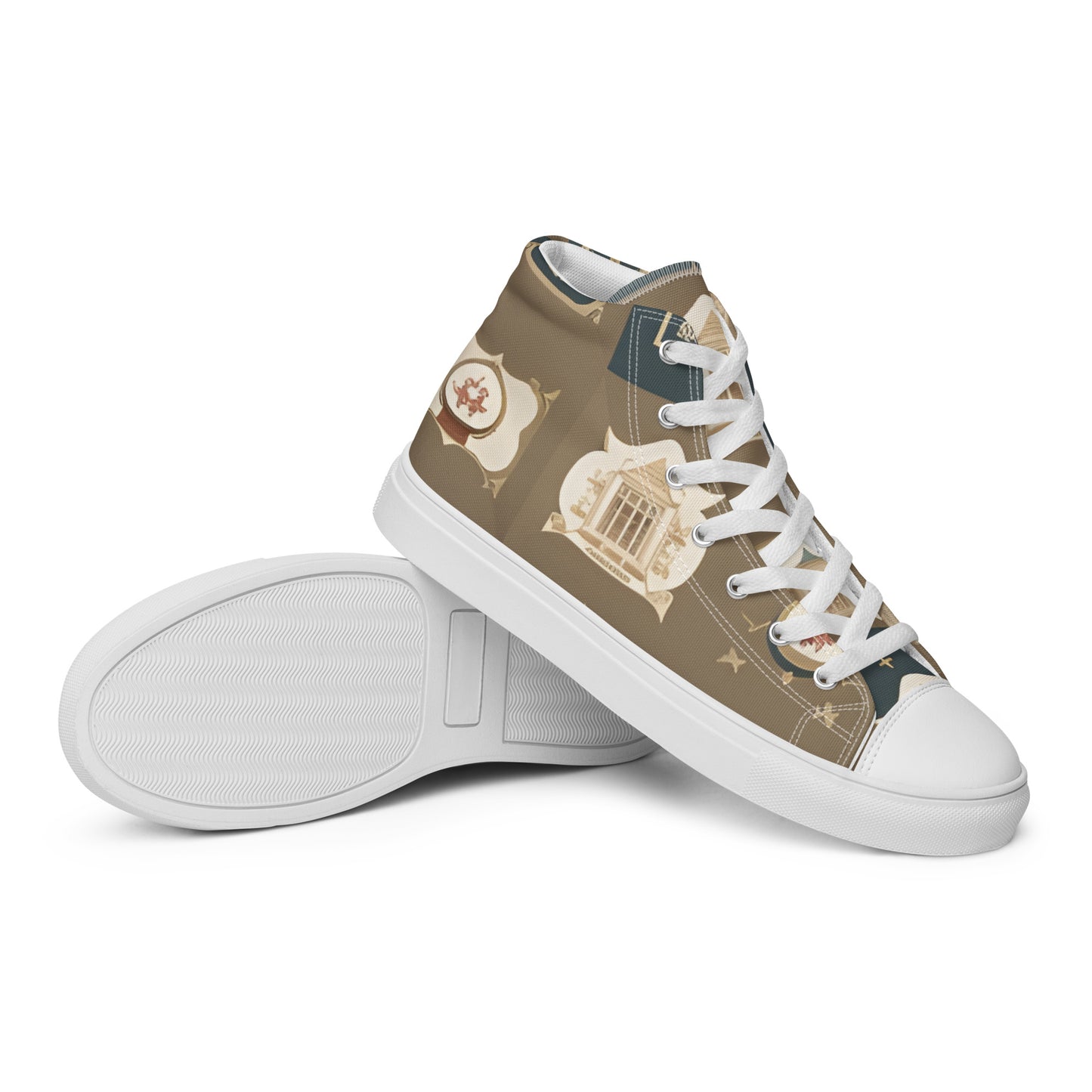 Men’s high top canvas shoes