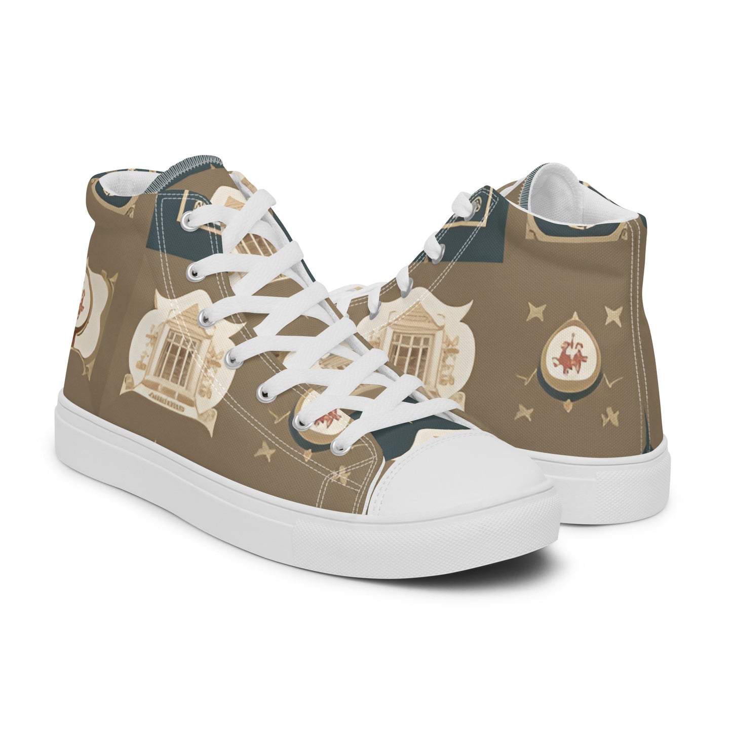 Men’s high top canvas shoes