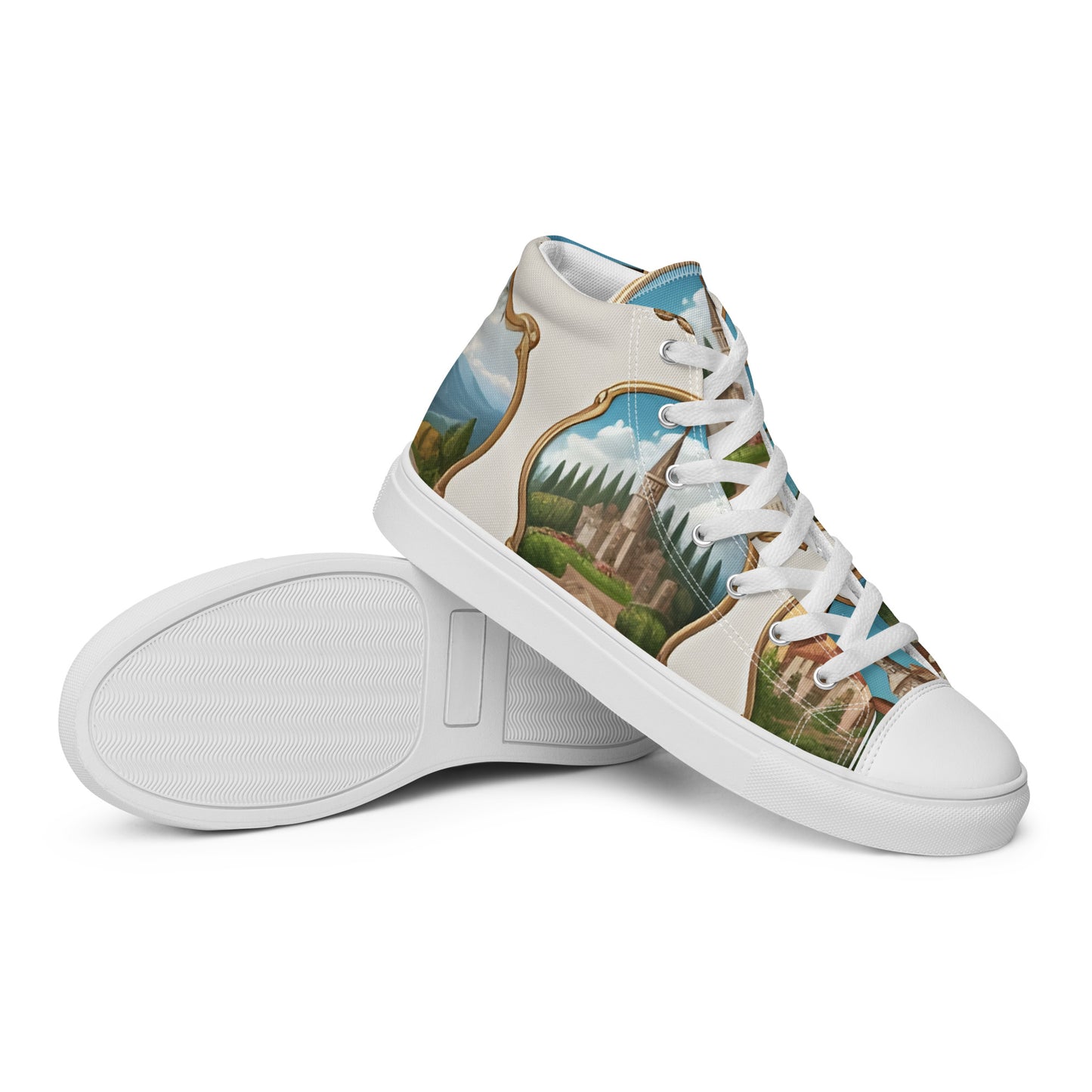 Men’s high top canvas shoes