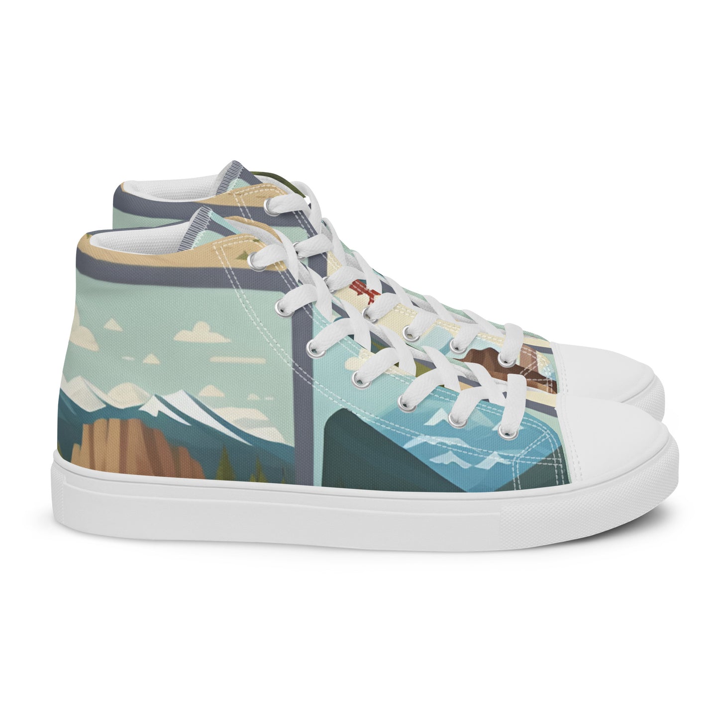 Men’s high top canvas shoes