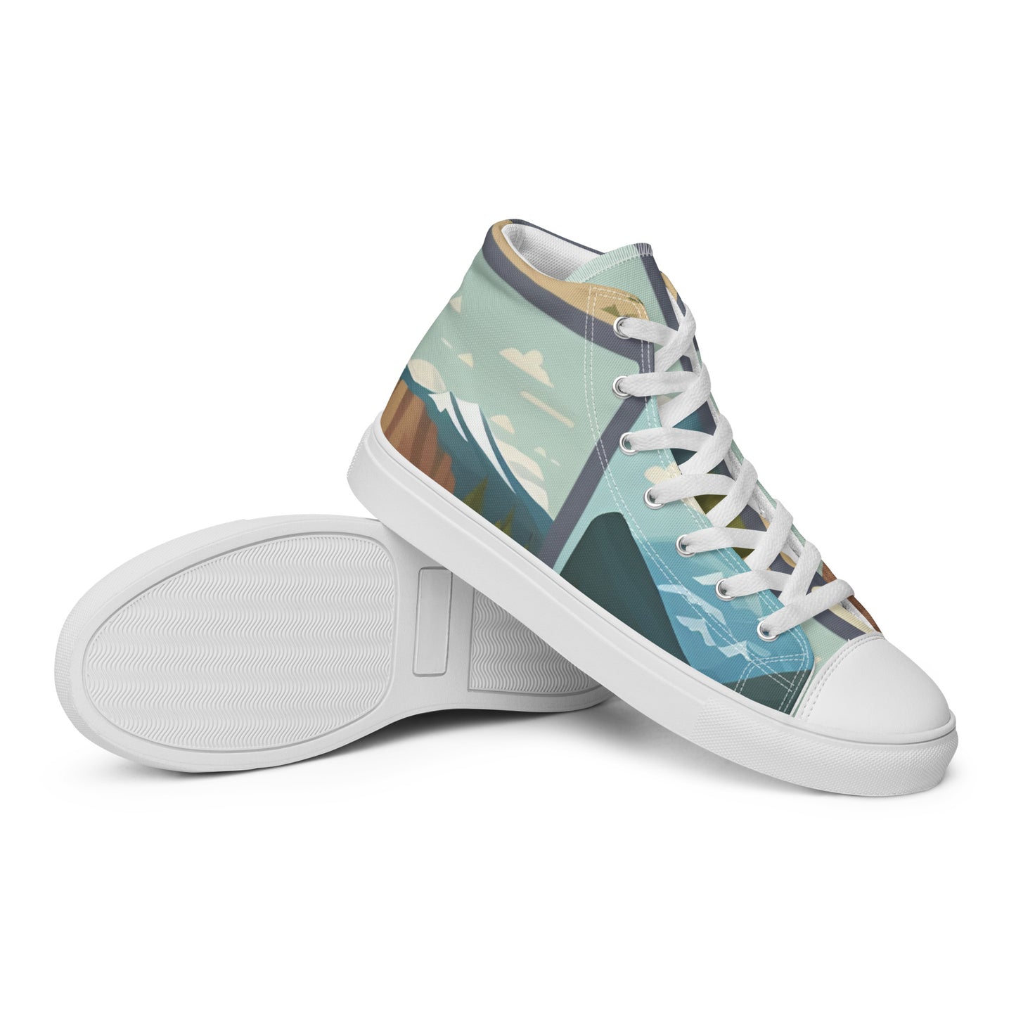 Men’s high top canvas shoes