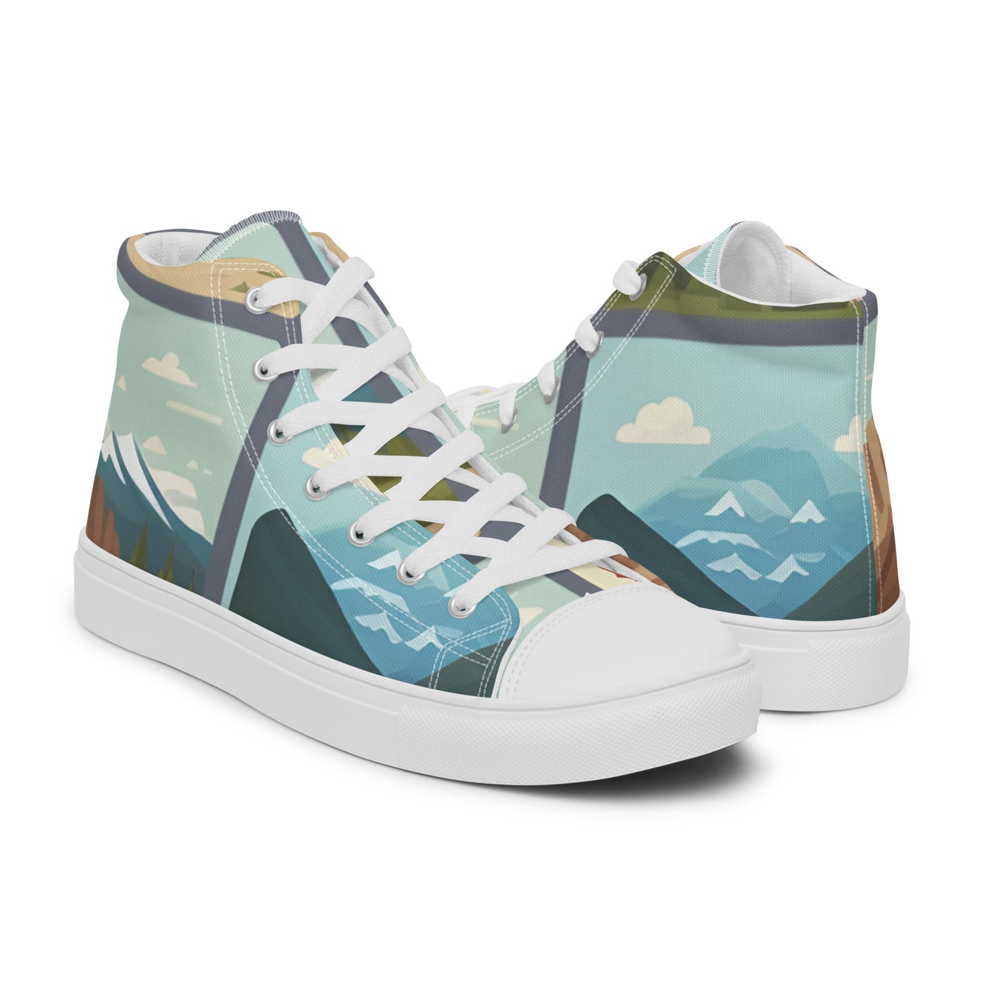 Men’s high top canvas shoes