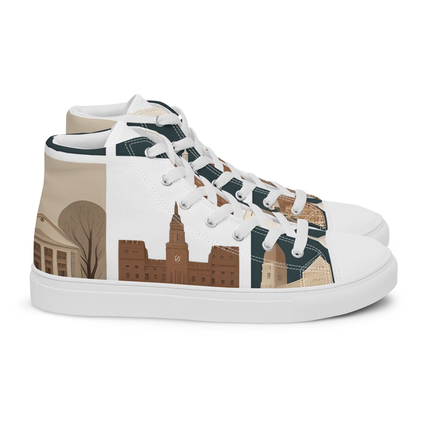 Men’s high top canvas shoes