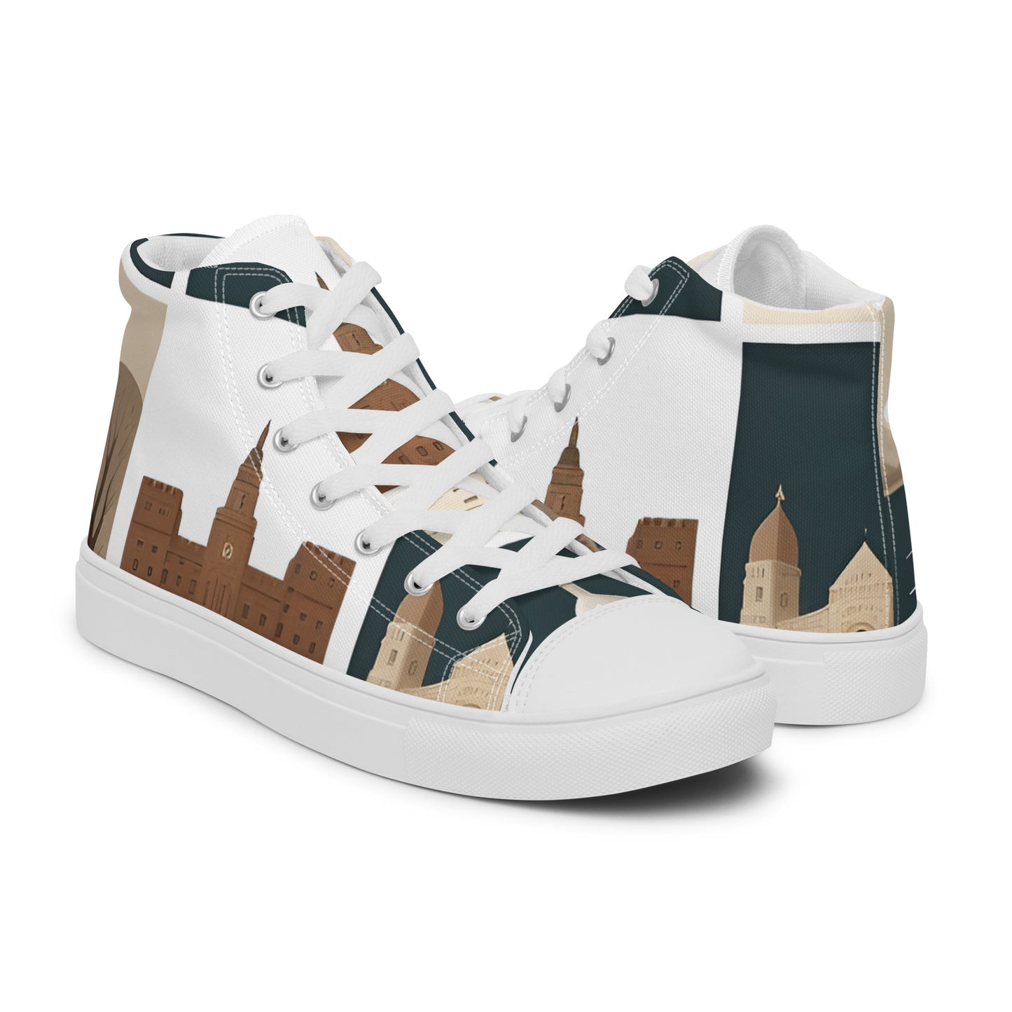 Men’s high top canvas shoes