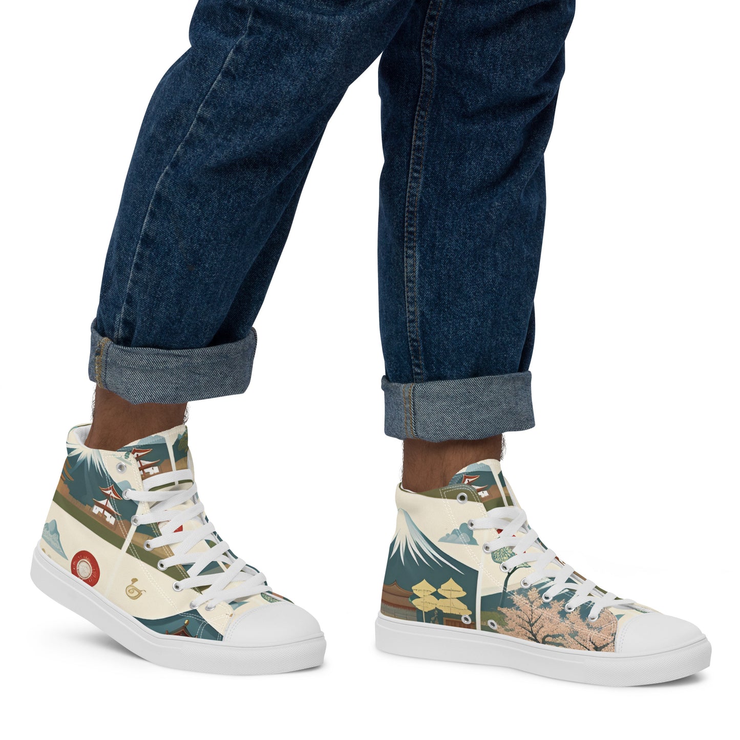 Men’s high top canvas shoes