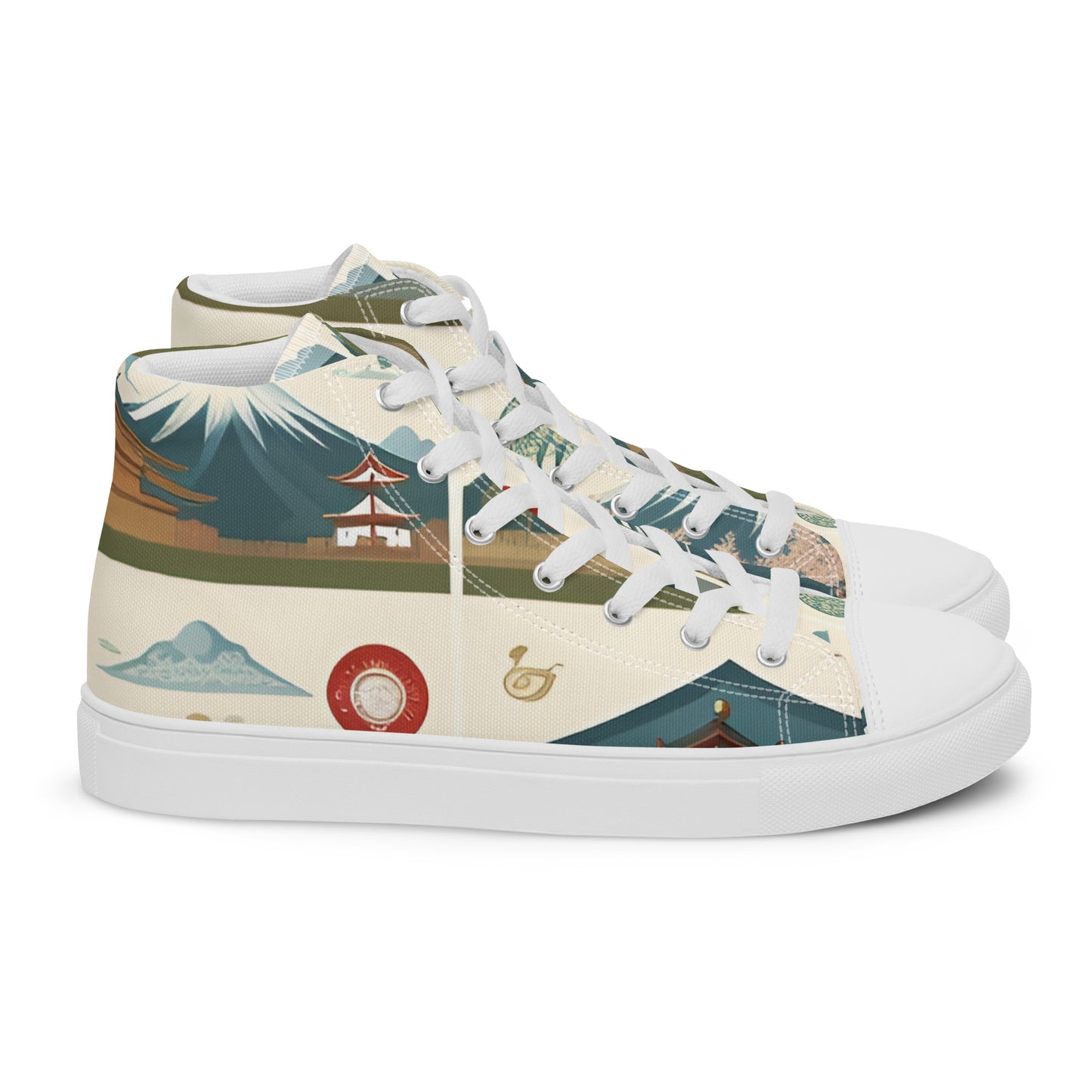 Men’s high top canvas shoes