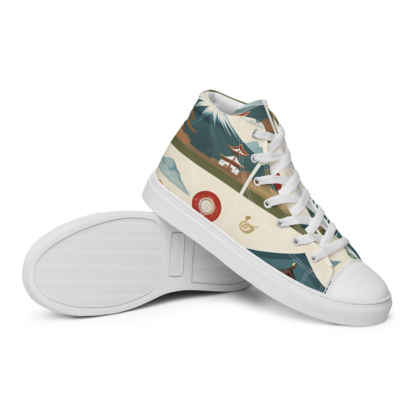 Men’s high top canvas shoes