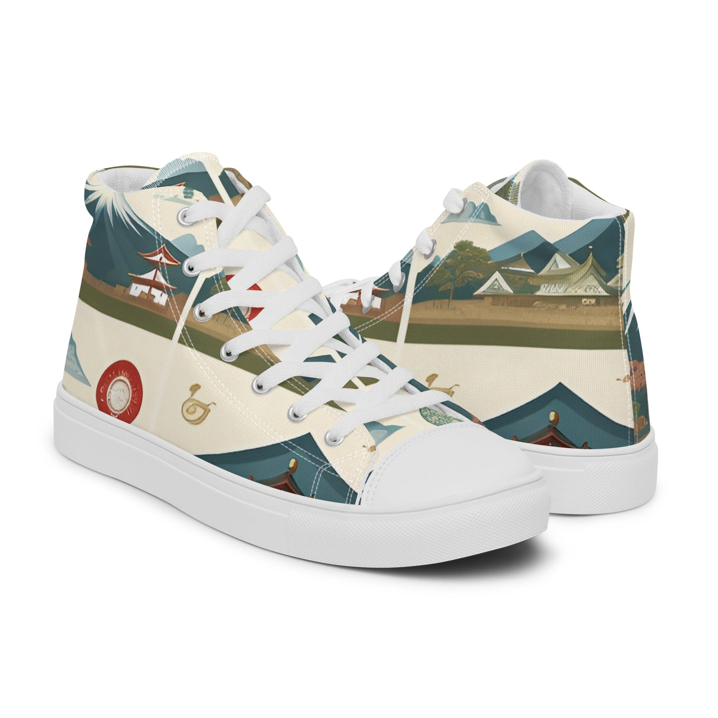 Men’s high top canvas shoes