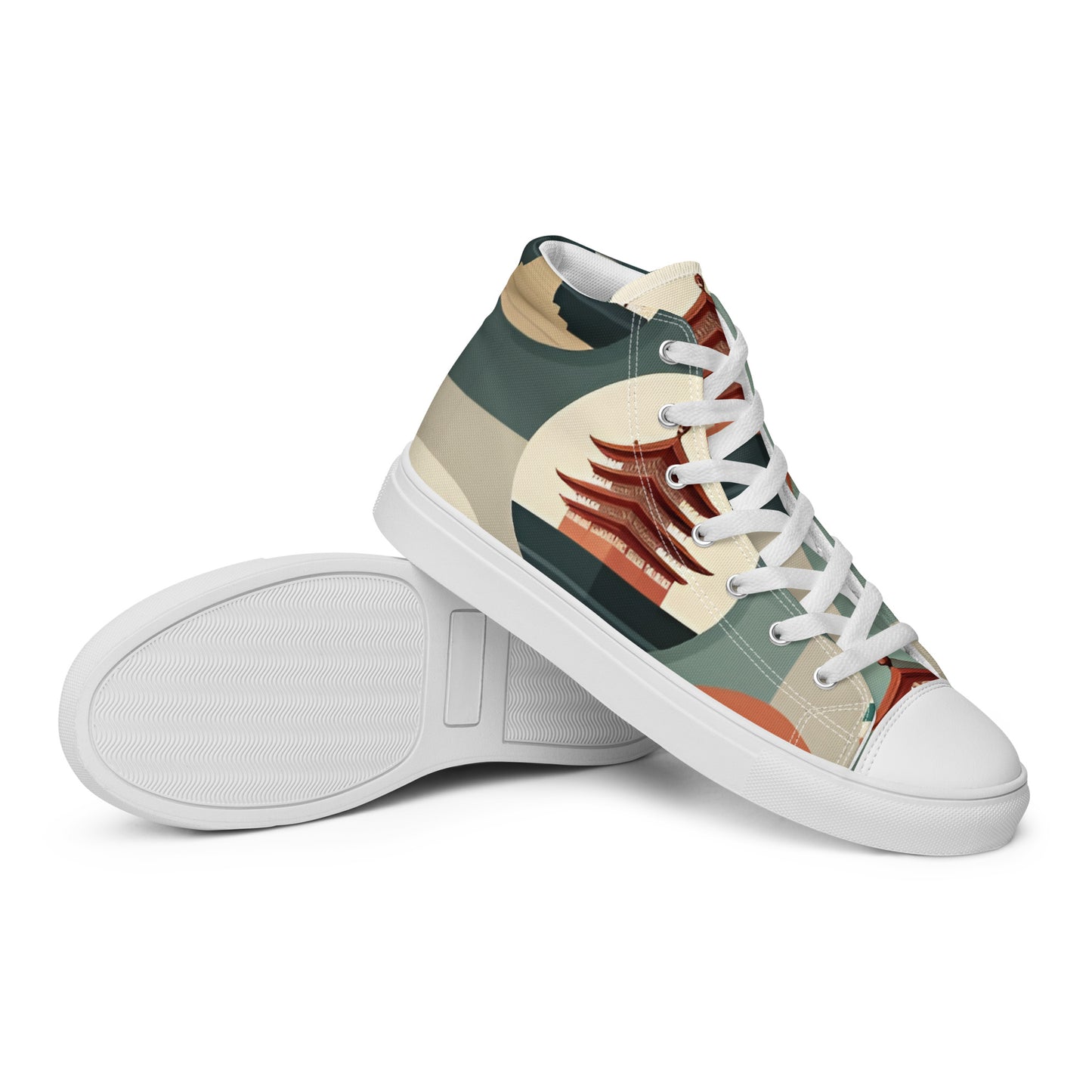 Men’s high top canvas shoes