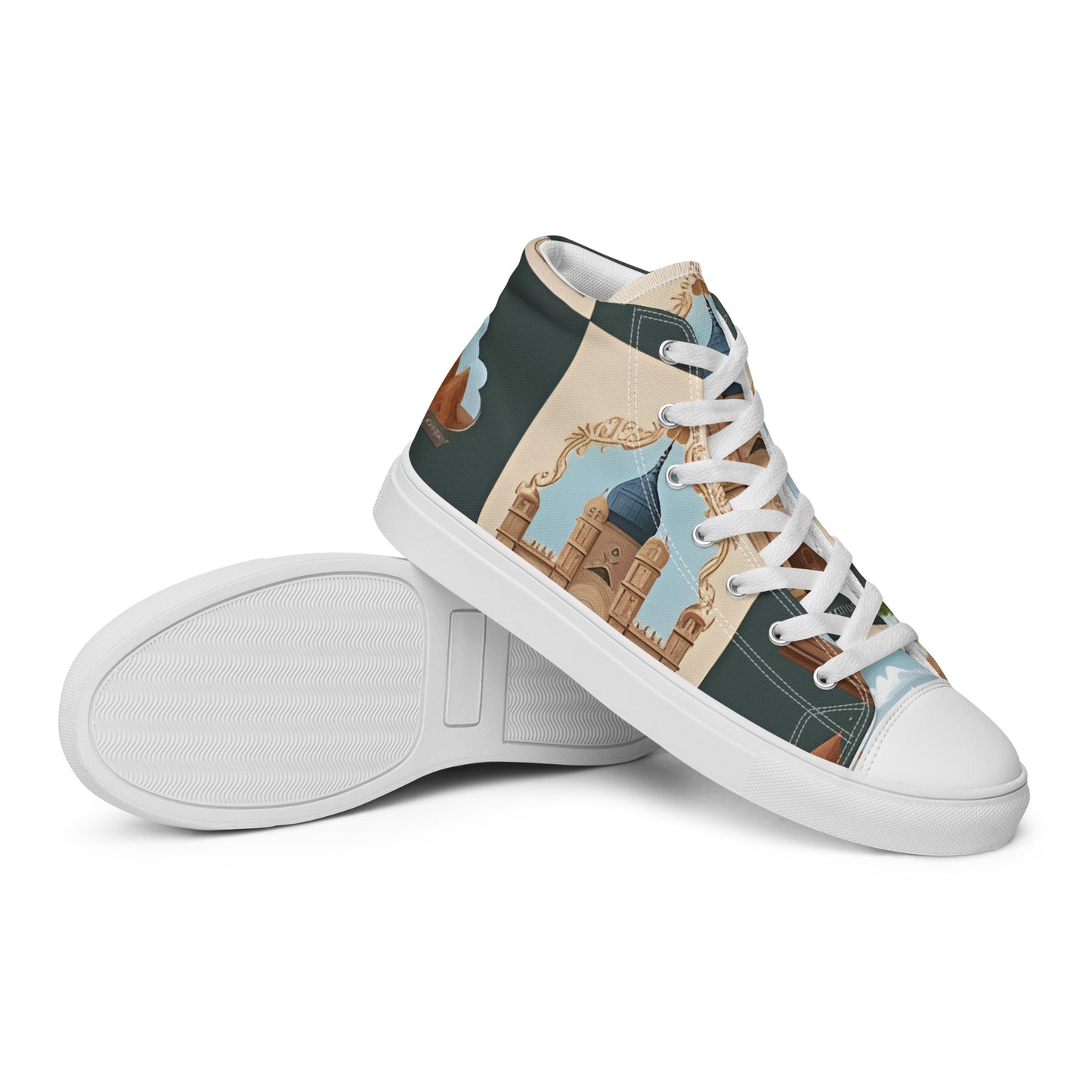 Men’s high top canvas shoes