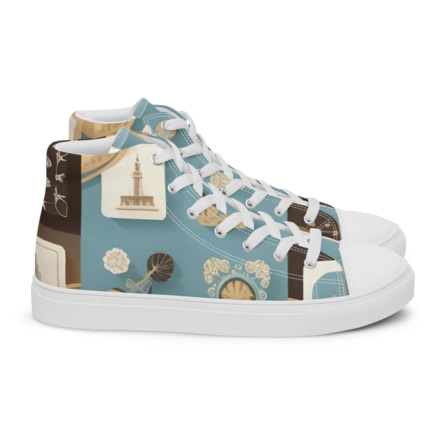 Men’s high top canvas shoes