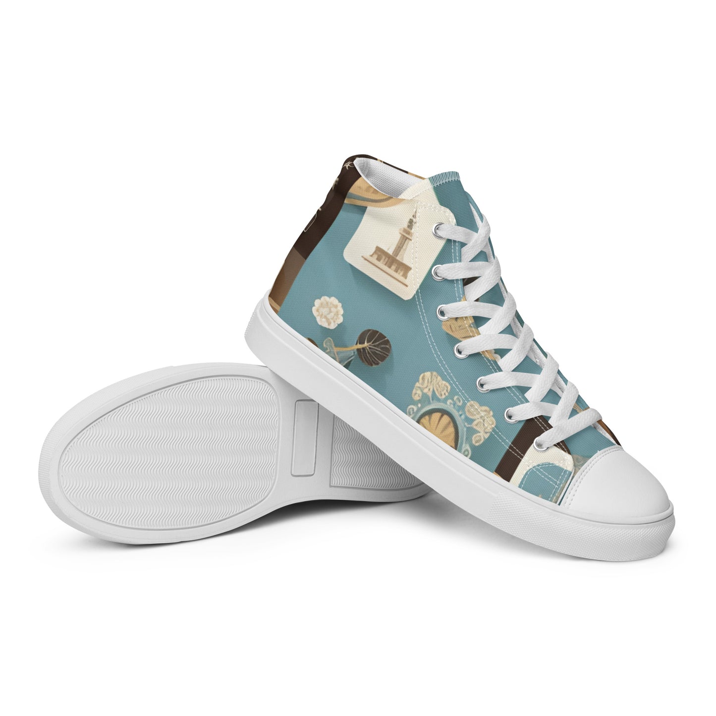 Men’s high top canvas shoes