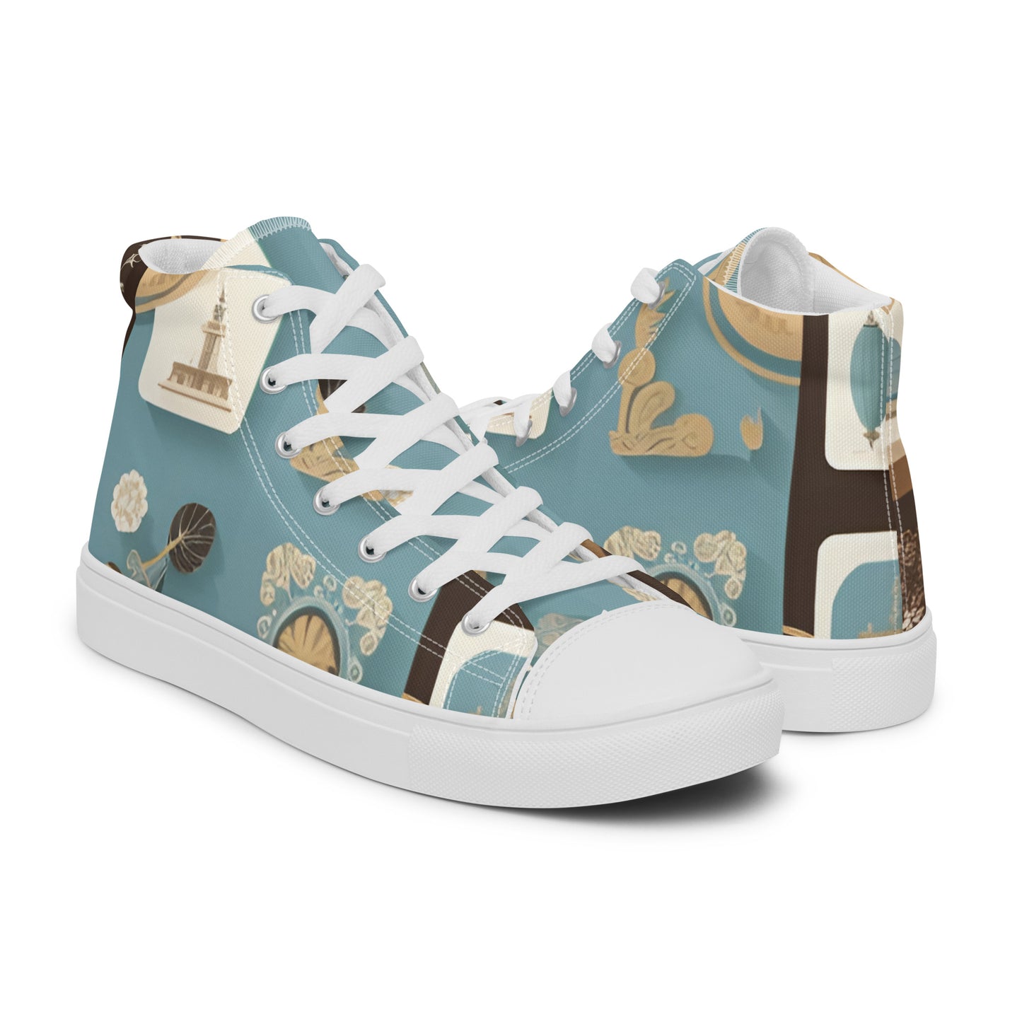 Men’s high top canvas shoes