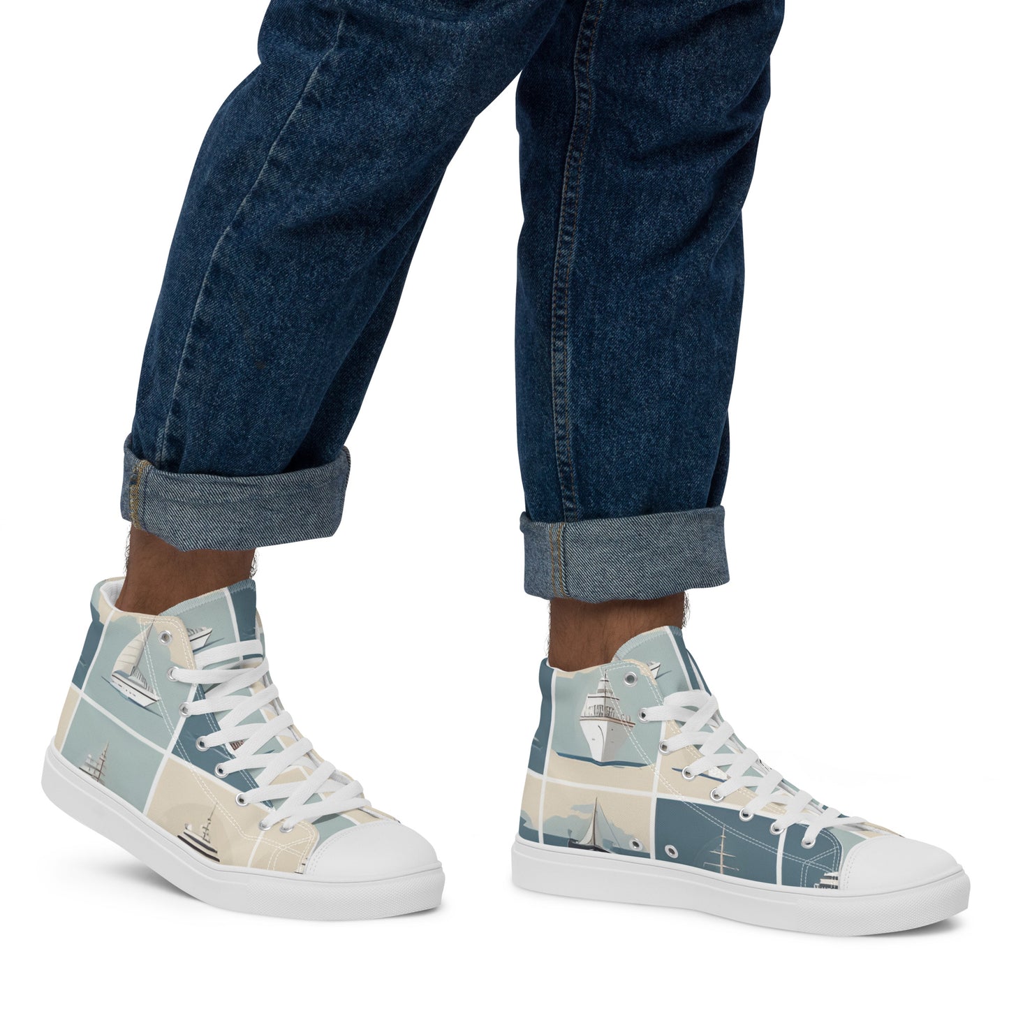 Men’s high top canvas shoes