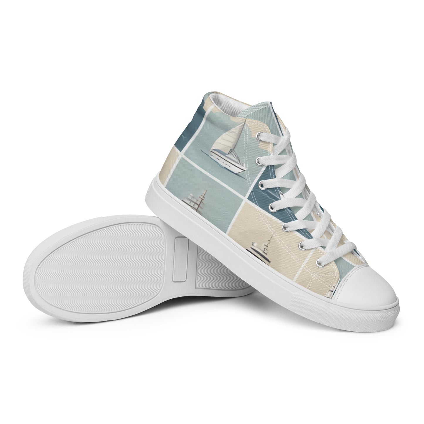 Men’s high top canvas shoes