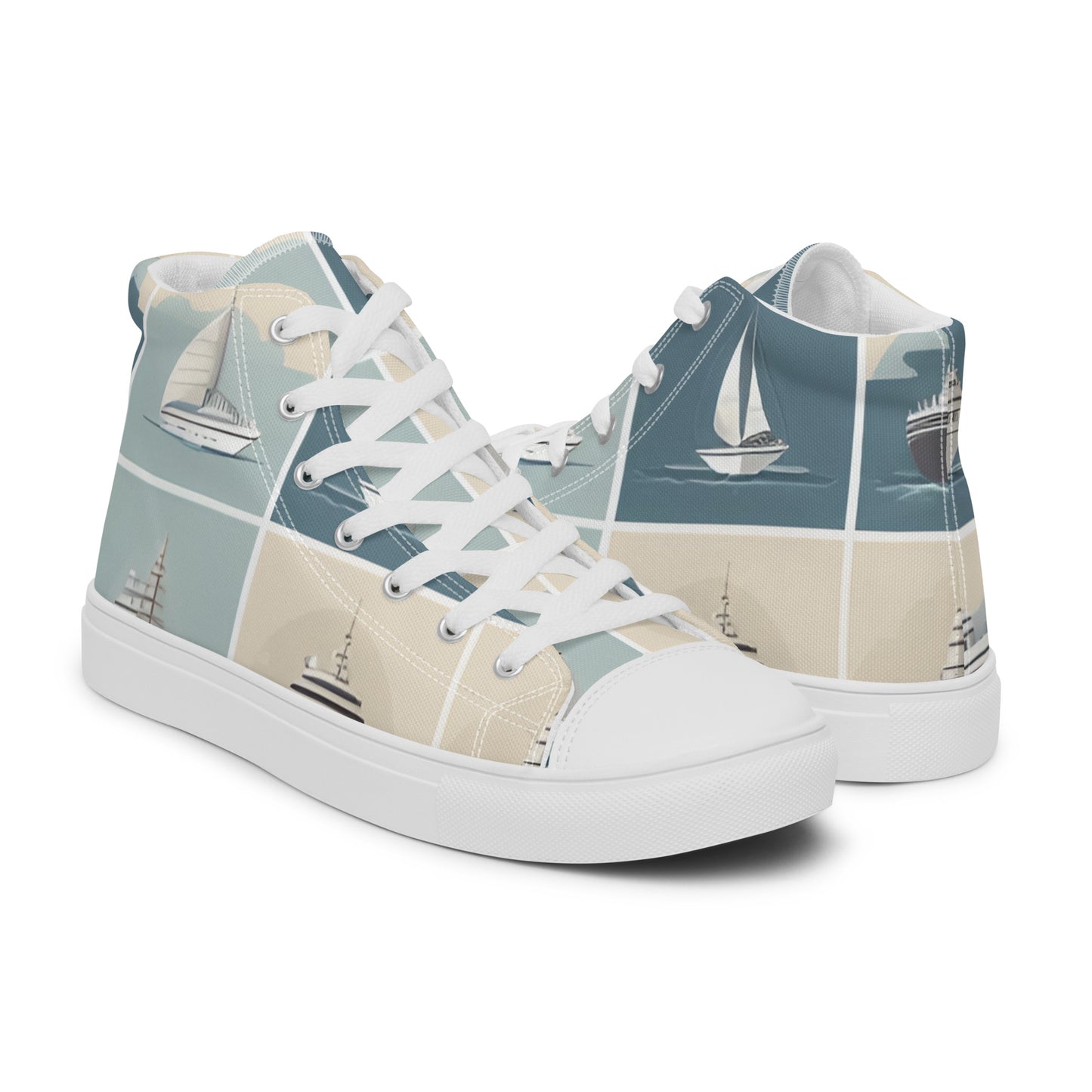 Men’s high top canvas shoes