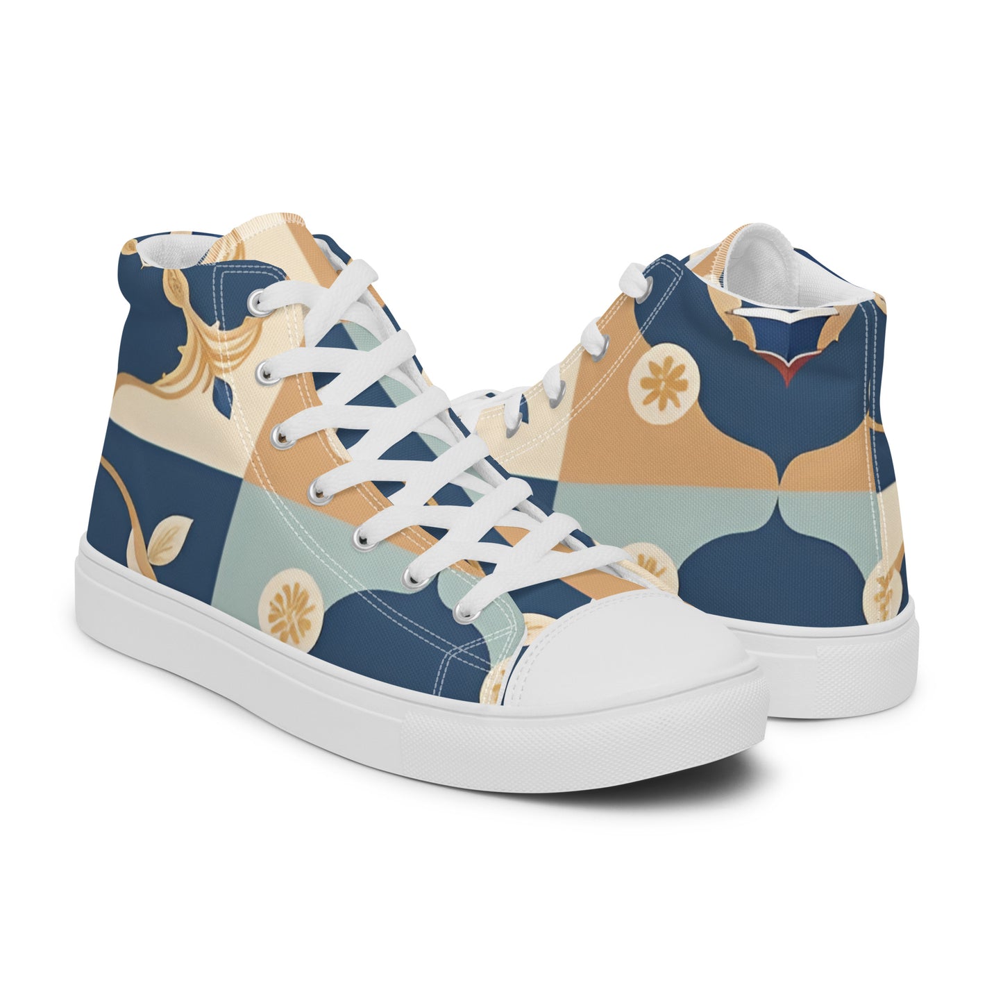 Men’s high top canvas shoes