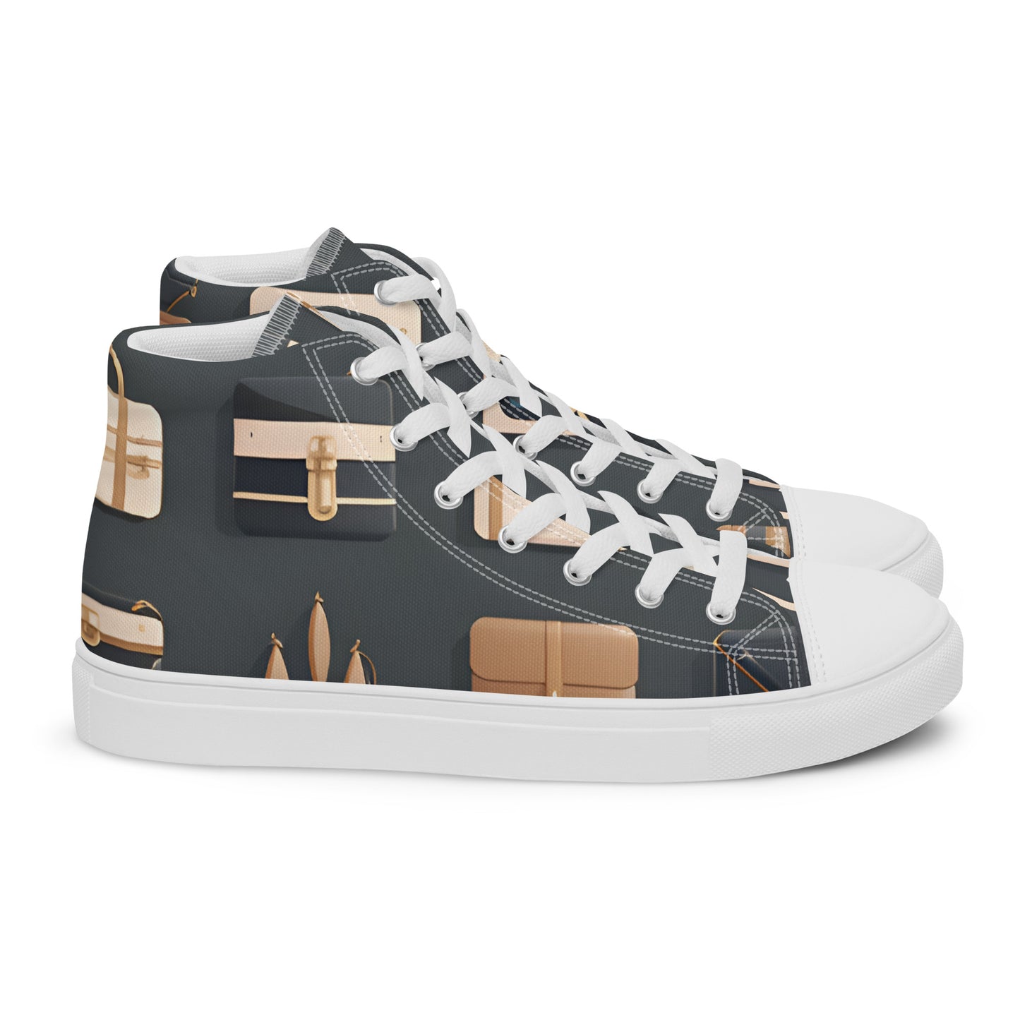 Men’s high top canvas shoes