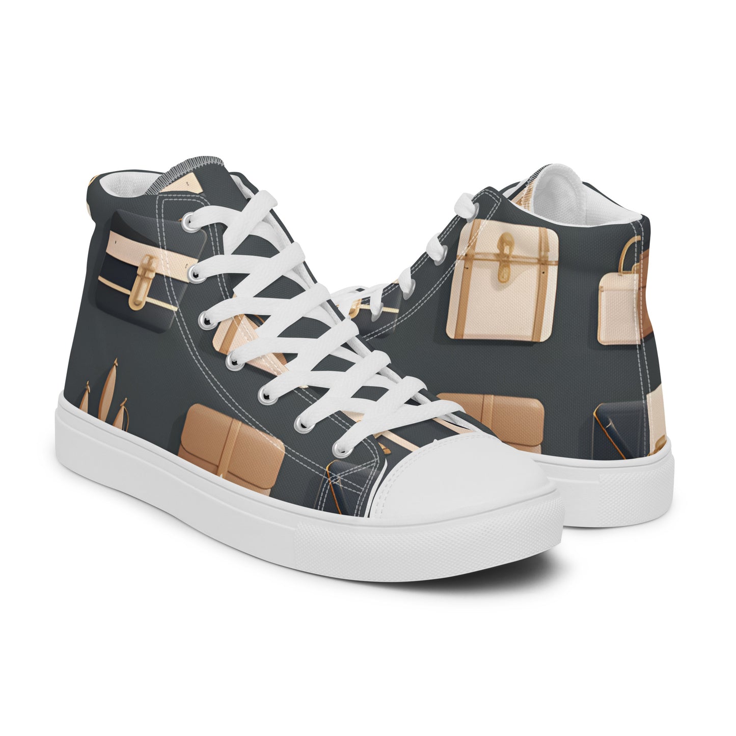 Men’s high top canvas shoes