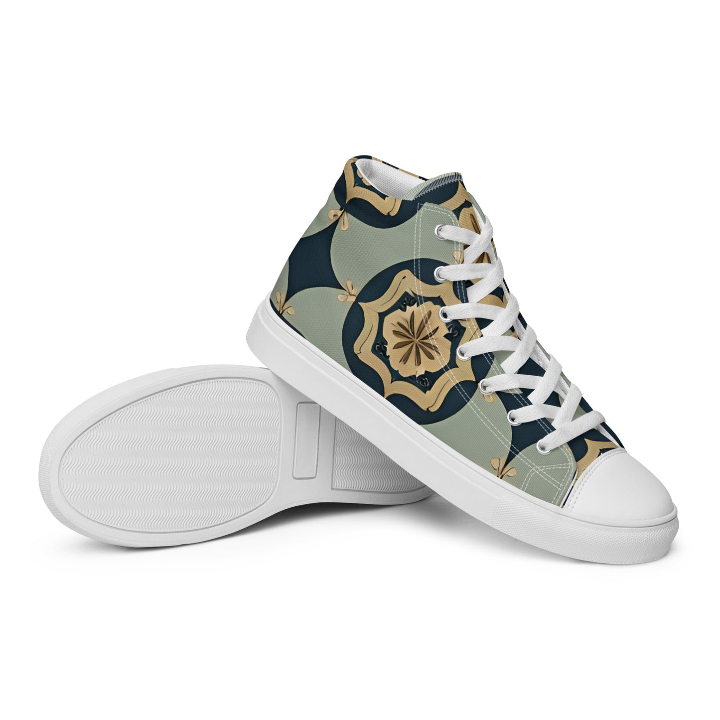 Men’s high top canvas shoes