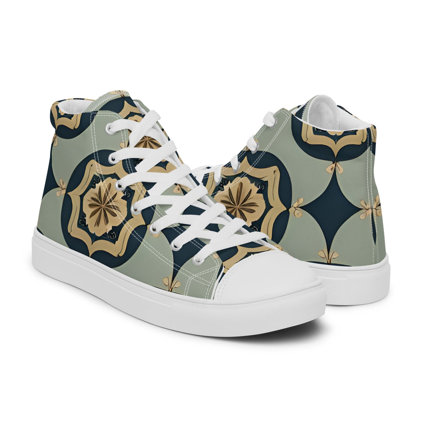 Men’s high top canvas shoes