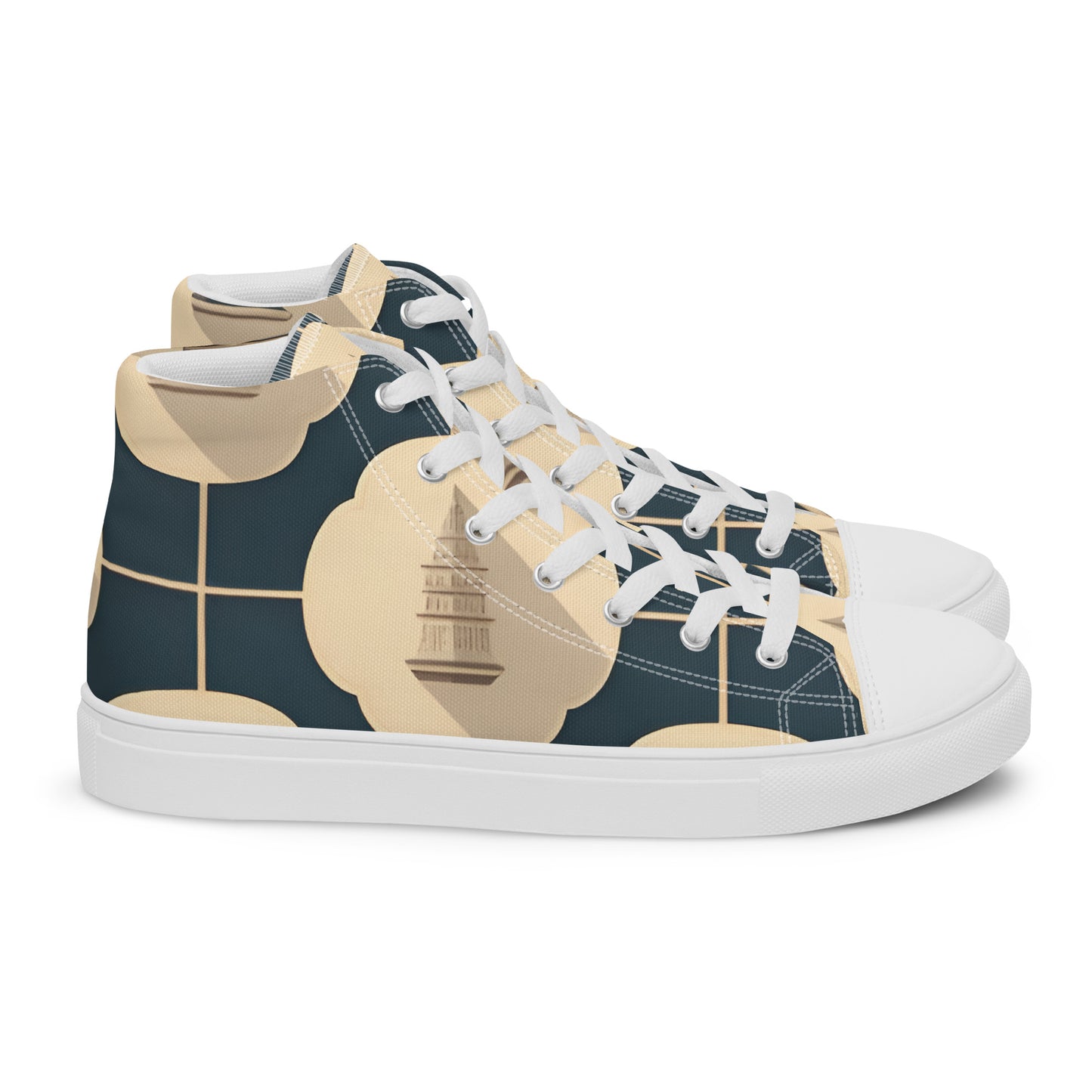 Men’s high top canvas shoes