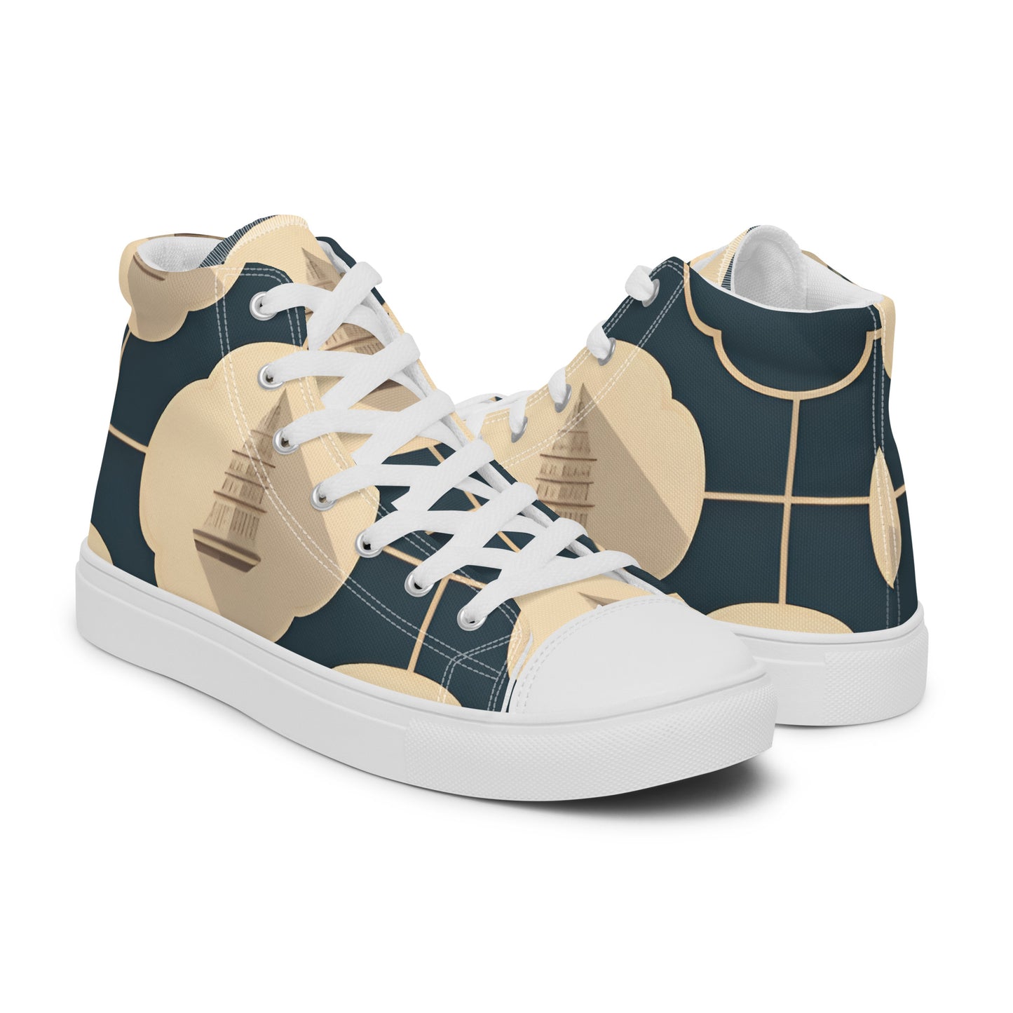 Men’s high top canvas shoes