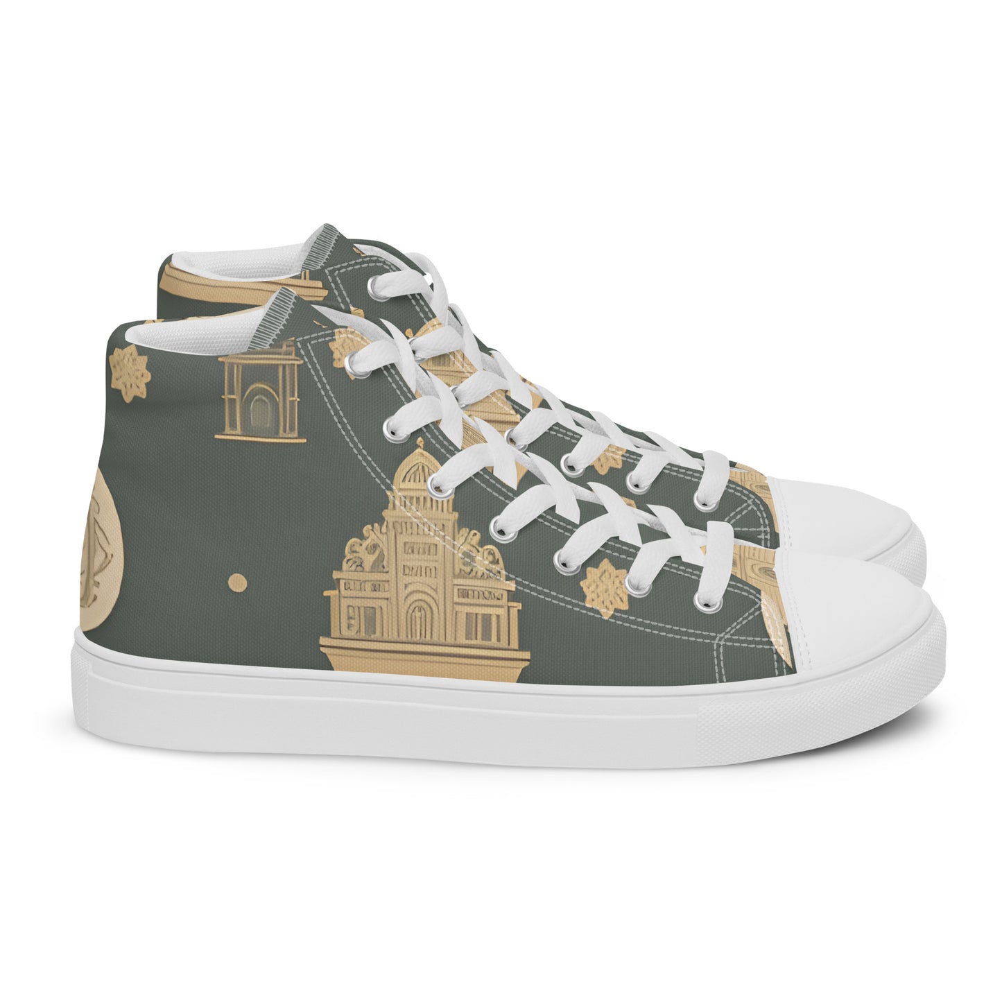 Men’s high top canvas shoes