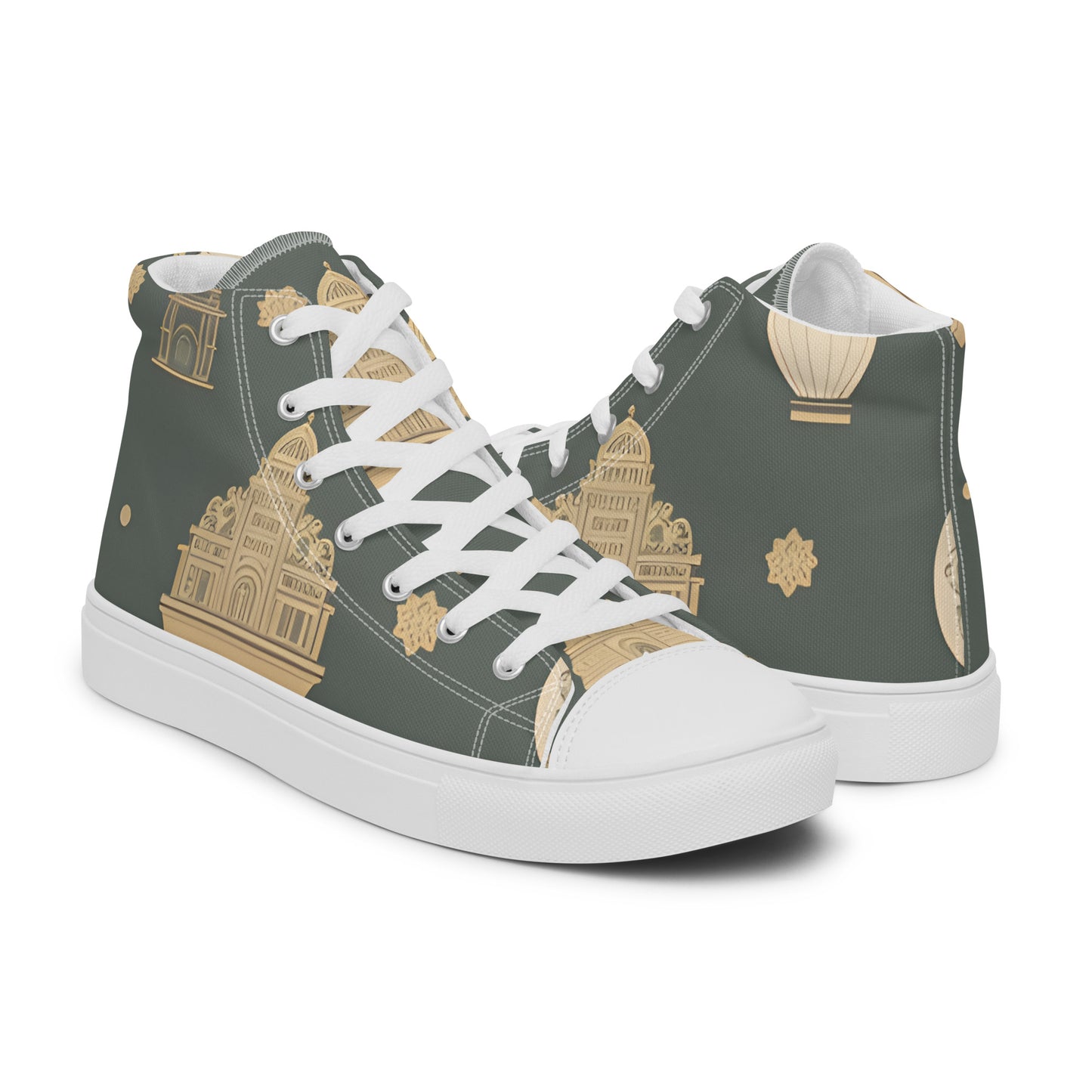 Men’s high top canvas shoes