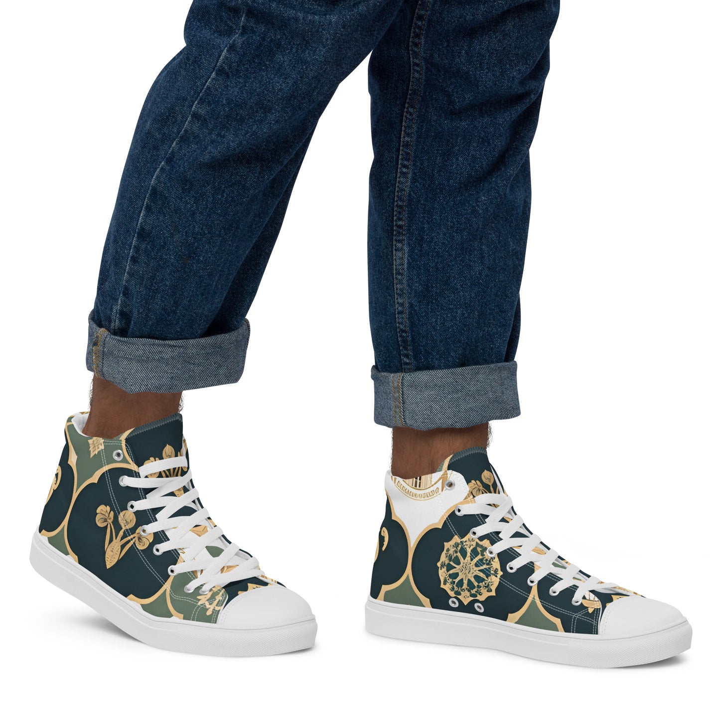 Men’s high top canvas shoes