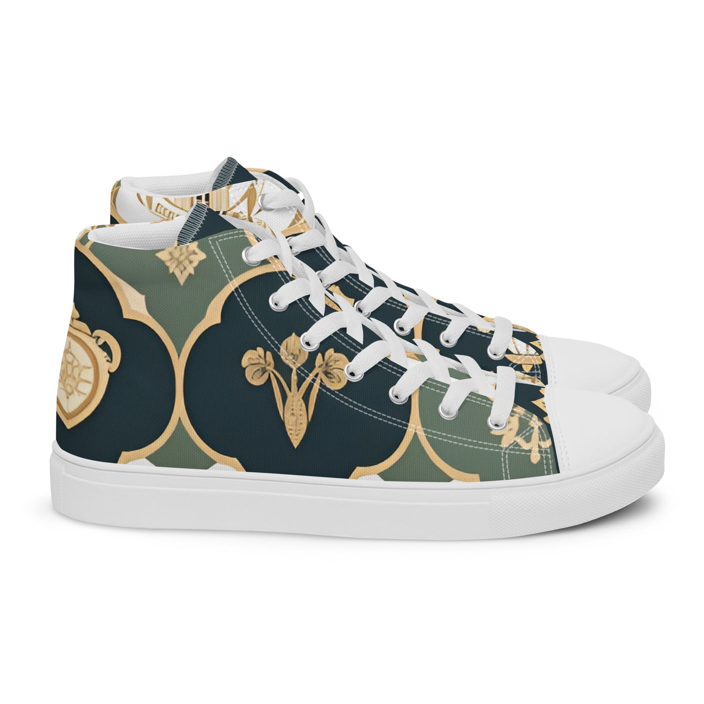 Men’s high top canvas shoes