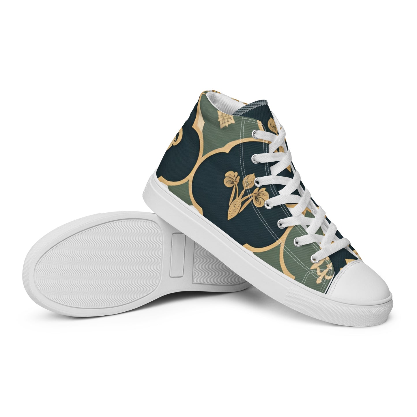 Men’s high top canvas shoes