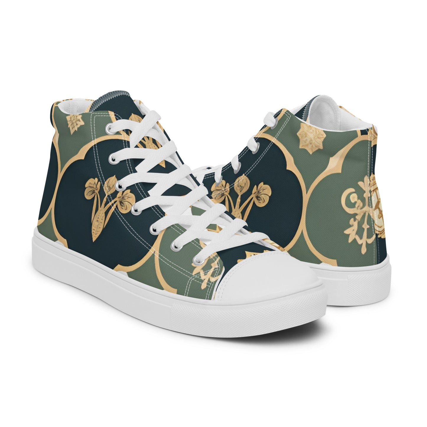 Men’s high top canvas shoes