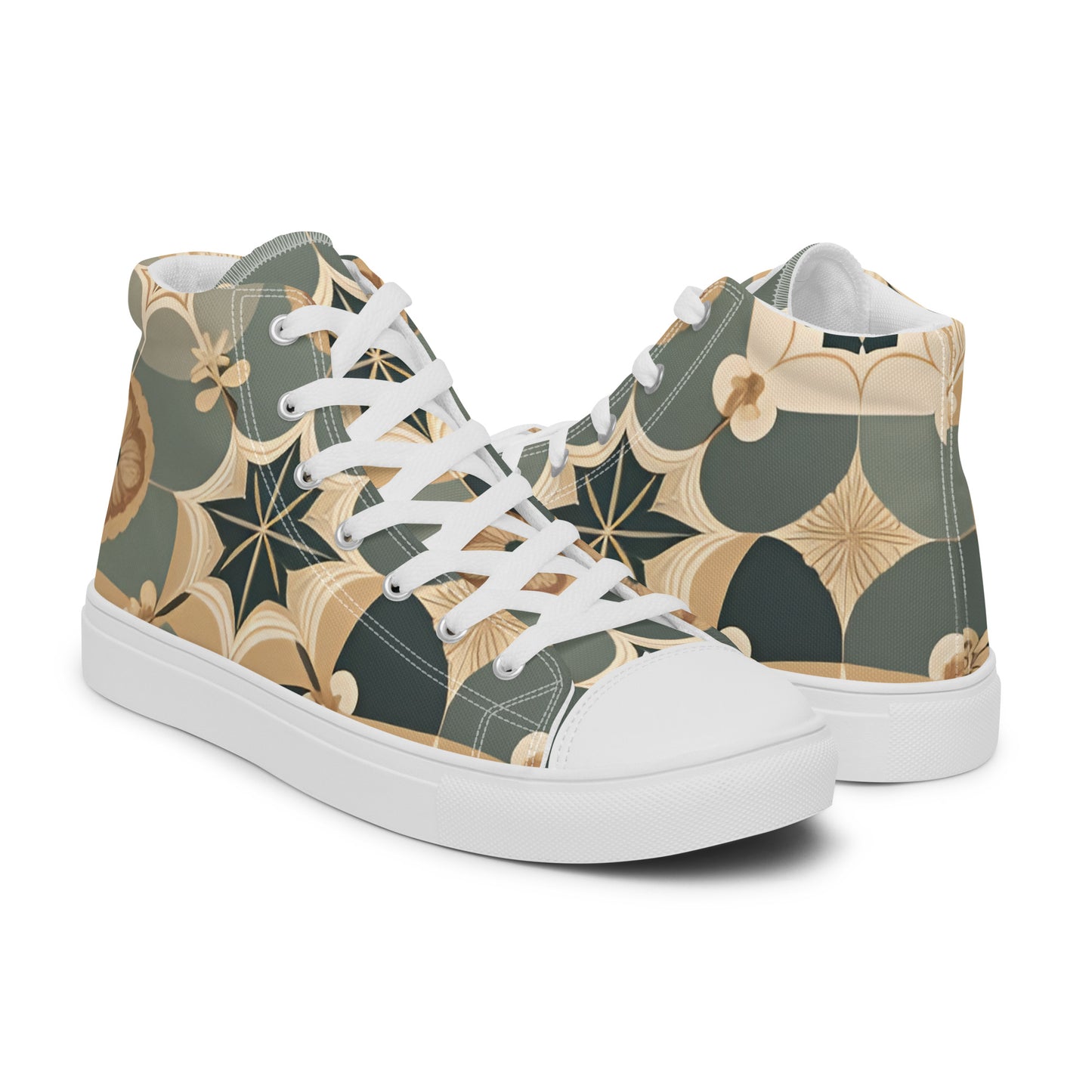 Men’s high top canvas shoes